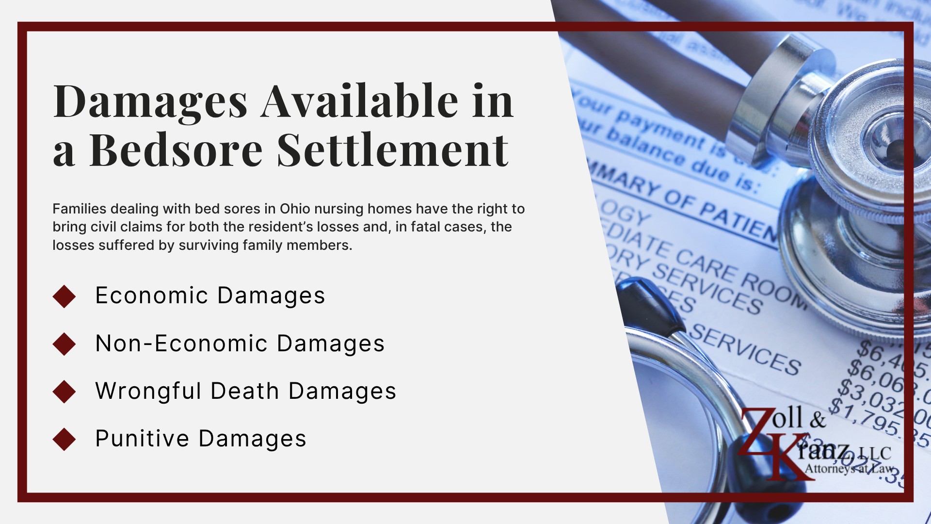 Damages Available in a Bedsore Settlement; Arbitration Agreements in Nursing Home Bedsore Claims; Time Limit to File a Bedsore Lawsuit in Ohio; Proving a Bedsore Claim Against a Toledo Nursing Home; Steps to Take if Your Loved One Has Bedsore Injuries in a Nursing Home; Filing a Bed Sore Lawsuit Against a Nursing Home; Ways to Prevent Bedsores in Nursing Homes; How Chronic Understaffing Causes Bedsores; Common Causes of Bedsores in Toledo Nursing Homes; Stages and Classifications of Bedsores; What Are Bedsores