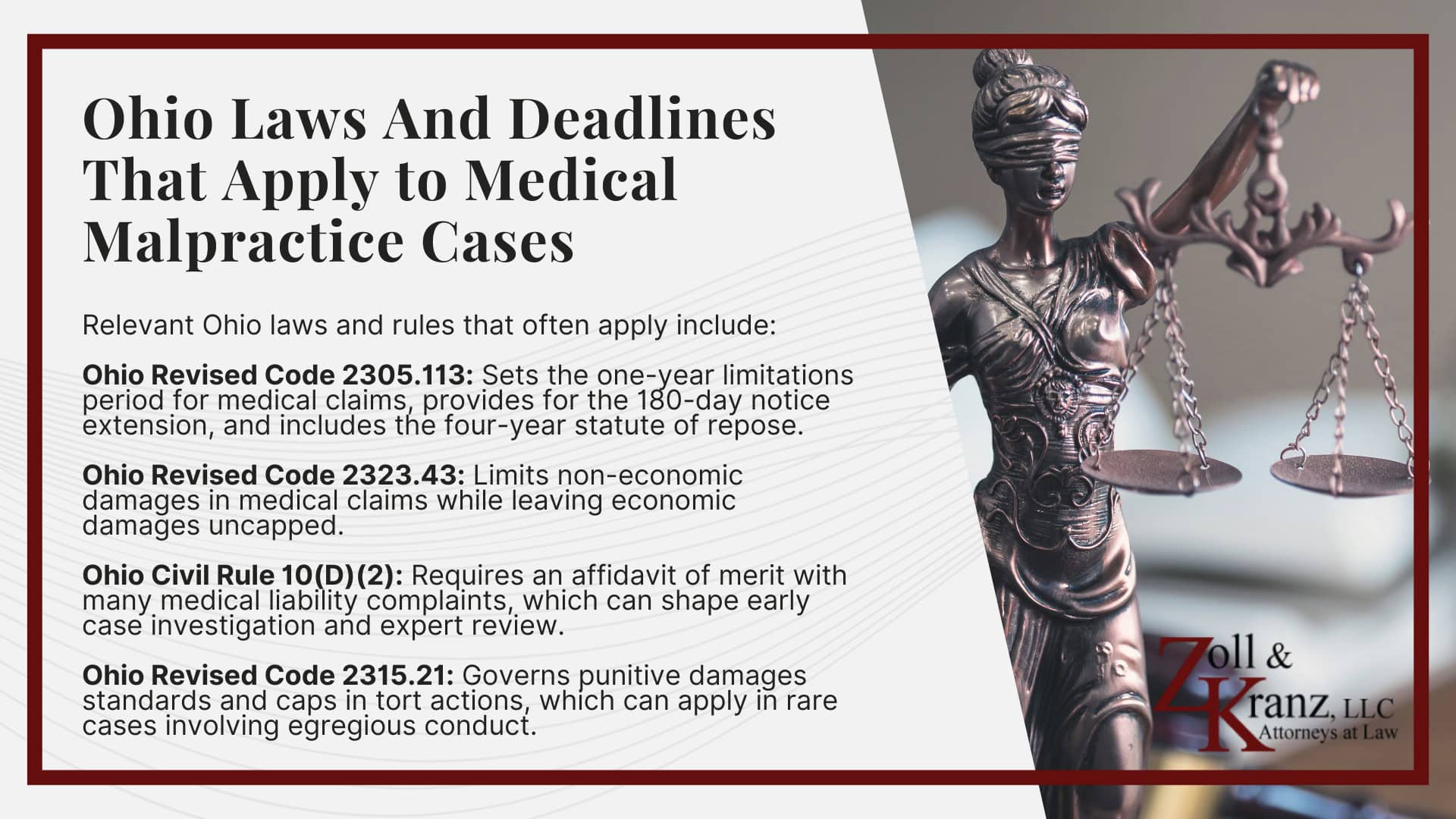 What Counts as Medical Malpractice In Ohio; Ohio Laws And Deadlines That Apply to Medical Malpractice Cases