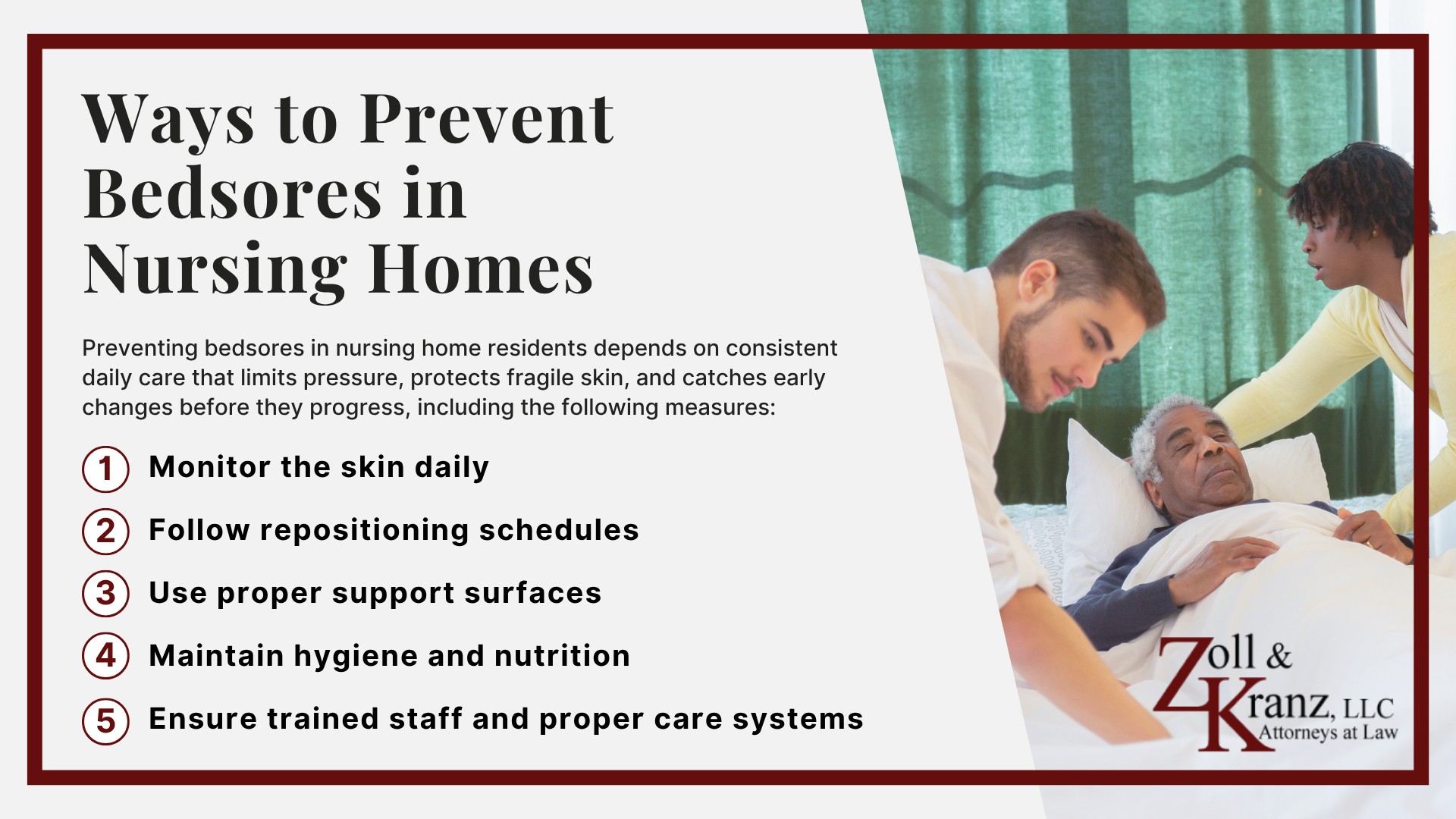 Ways to Prevent Bedsores in Nursing Homes; How Chronic Understaffing Causes Bedsores; Common Causes of Bedsores in Toledo Nursing Homes; Stages and Classifications of Bedsores; What Are Bedsores