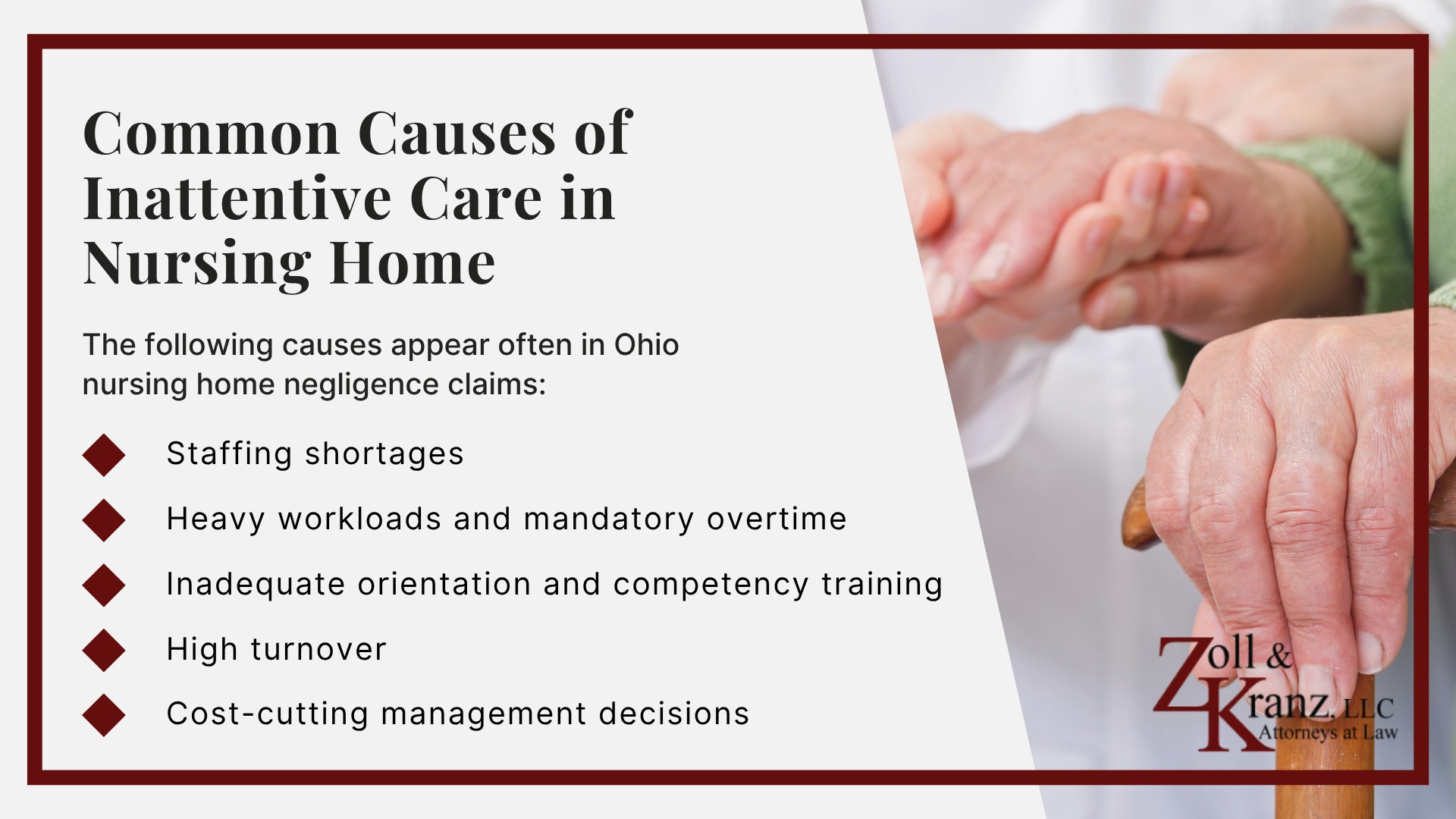 Common Causes of Inattentive Care in Nursing Home; Common Injuries Caused by Inattentive Nursing Home Staff; Key Warning Signs of Inattentive Care in Nursing Homes; Physical Signs; Hygiene and Daily Care Signs; Behavioral Signs