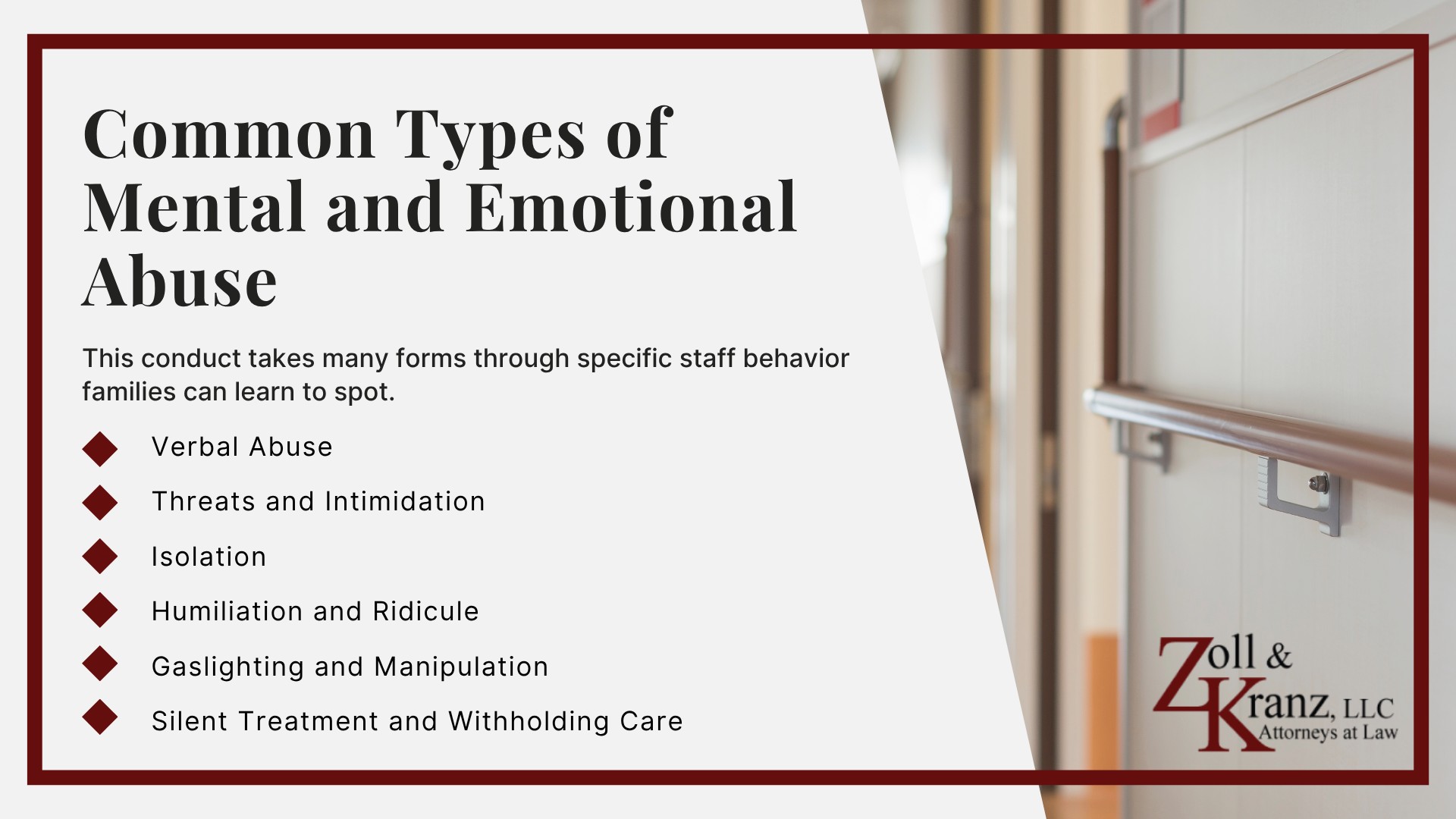 Common Types of Mental and Emotional Abuse