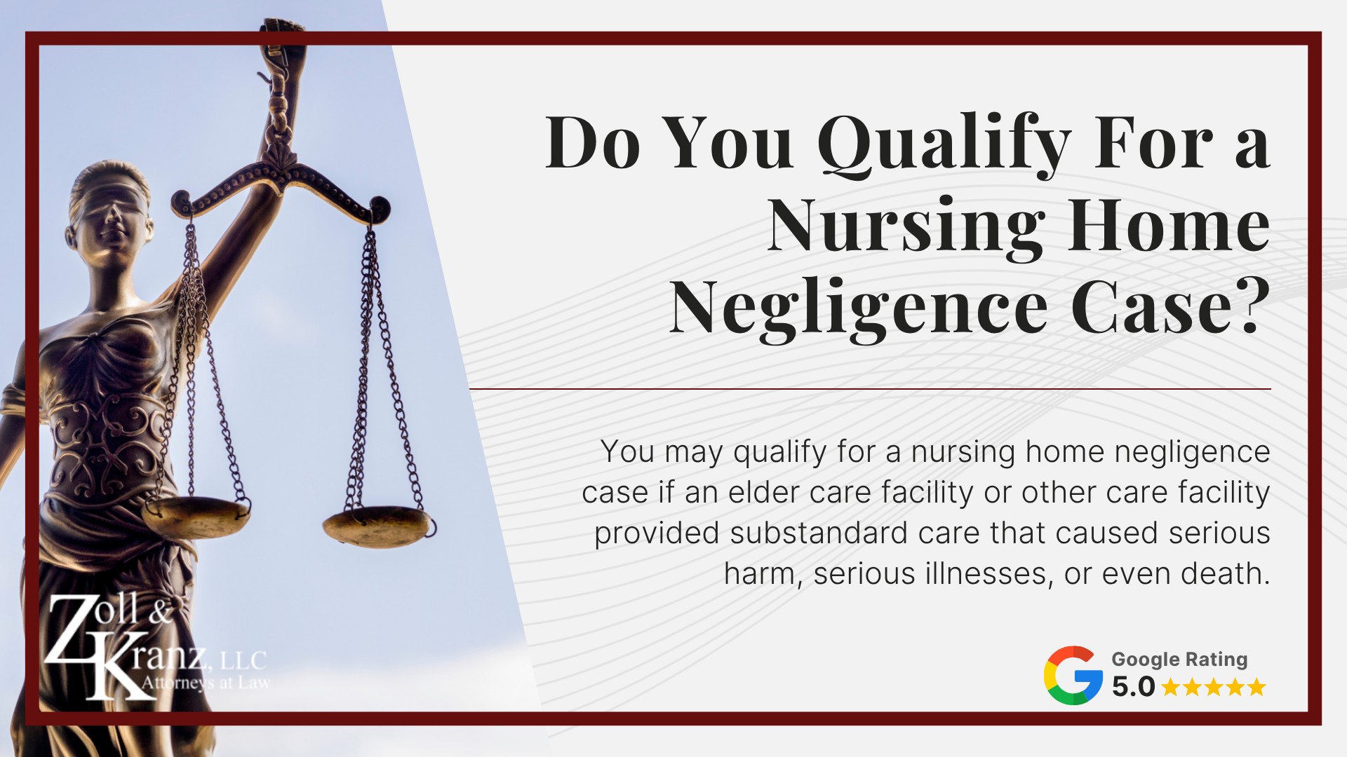 Do You Qualify For a Nursing Home Negligence Case; How Our Lawyers Represent Nursing Home Residents at Risk; Steps to Take After Nursing Home Neglect Occurs; The Legal Process of Toledo Nursing Home Neglect Claims; Common Causes of Nursing Home Negligence; What is Considered Nursing Home Abuse or Neglect