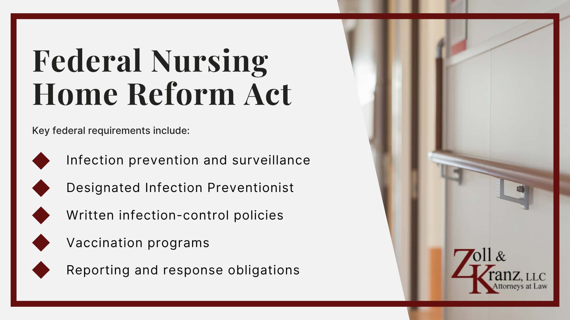 Federal Nursing Home Reform Act; Federal and Ohio Law on Nursing Home Infections; Steps to Take After a Serious Infection; Common Infections in Nursing Homes; Common Causes of Infections in Toledo Nursing Homes; Common Causes of Infections in Toledo Nursing Homes