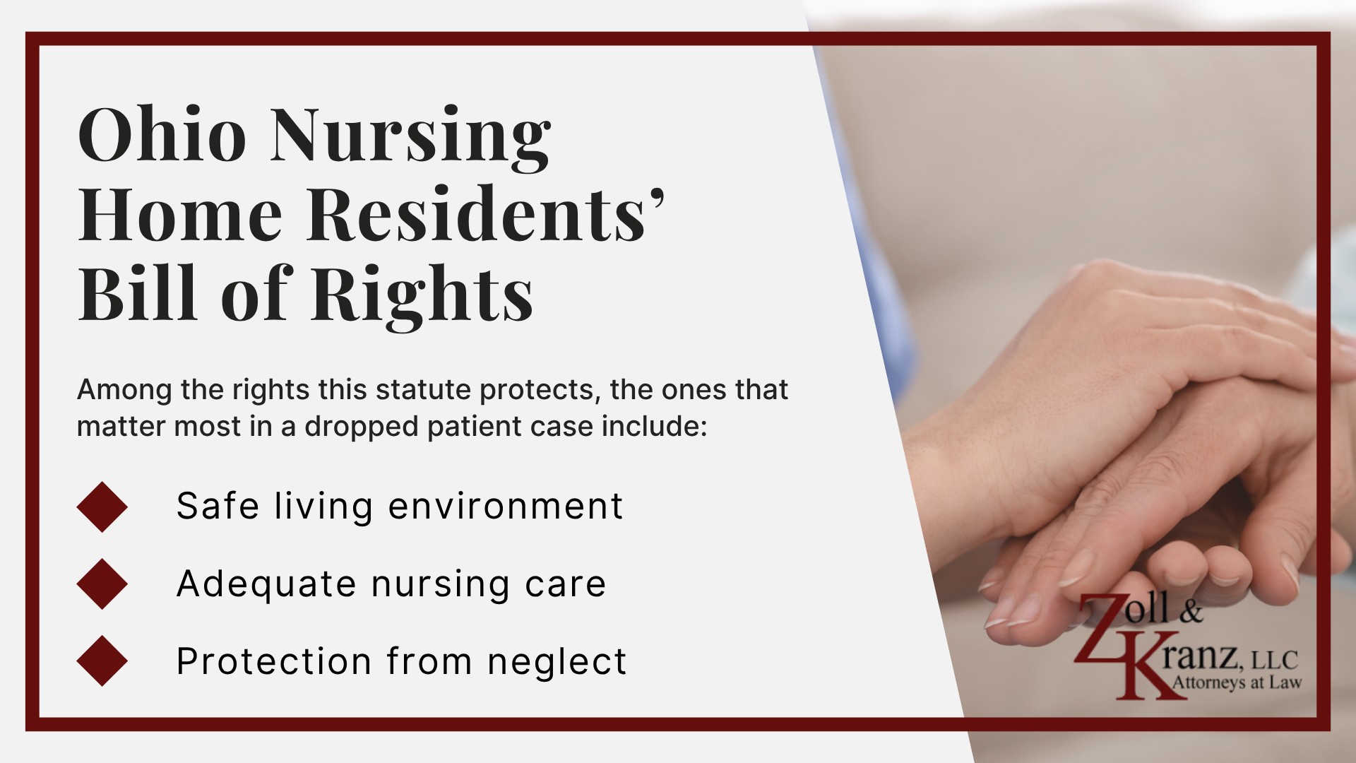 Ohio Nursing Home Residents’ Bill of Rights; Federal and Ohio Laws That Apply to Nursing Home Falls; How Chronic Understaffing Leads to Dropped Patient Incidents; Why Patient Drops Happen During Nursing Home Transfers; Common Injuries After a Nursing Home Transfer Fall; Federal Nursing Home Reform Act