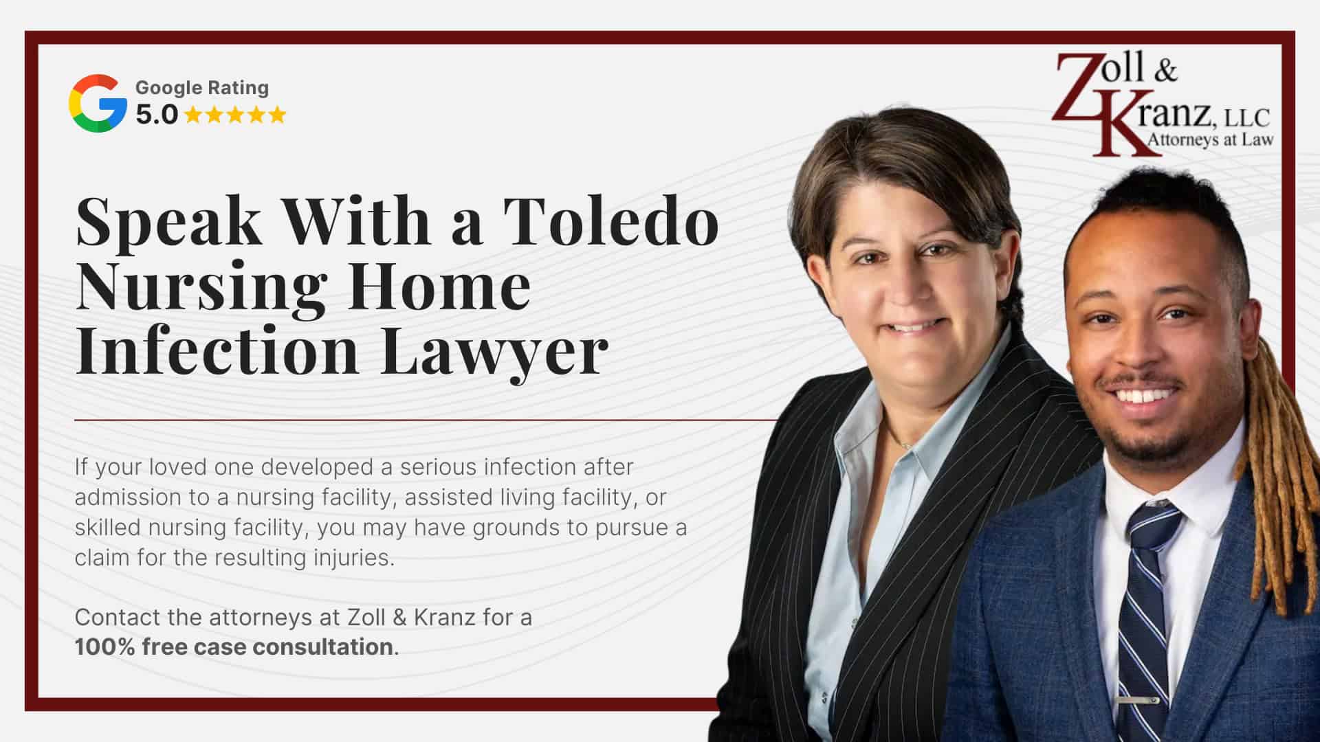 Speak With a Toledo Nursing Home Infection Lawyer; Damages for Residents Harmed by Infections in Nursing Homes; Evidence Needed to Prove an Infection Negligence Claim; Proving an Infection Negligence Claim; Steps to Take After a Serious Infection; Ohio Nursing Home Residents’ Bill of Rights; Federal Nursing Home Reform Act; Federal and Ohio Law on Nursing Home Infections; Steps to Take After a Serious Infection; Common Infections in Nursing Homes; Common Causes of Infections in Toledo Nursing Homes; Common Causes of Infections in Toledo Nursing Homes