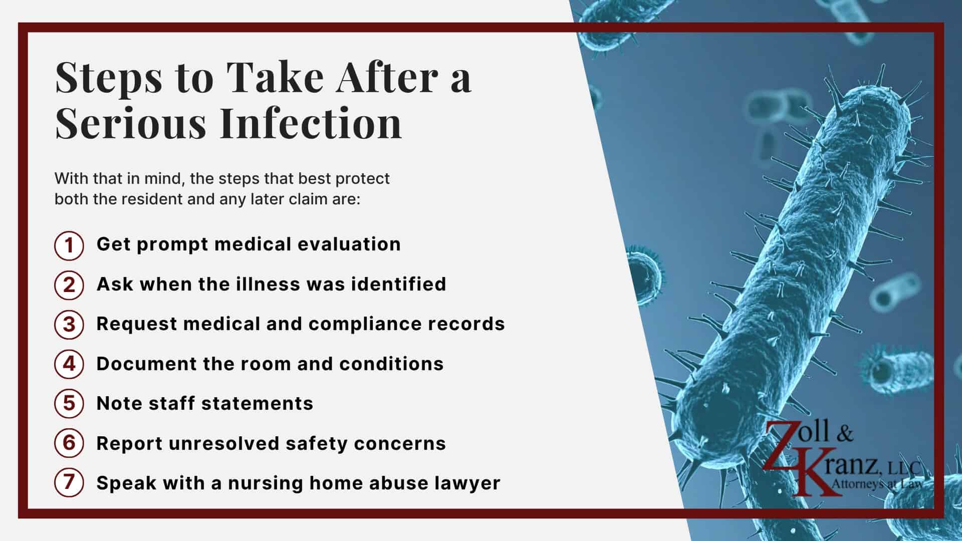 Steps to Take After a Serious Infection; Common Infections in Nursing Homes; Common Causes of Infections in Toledo Nursing Homes; Common Causes of Infections in Toledo Nursing Homes