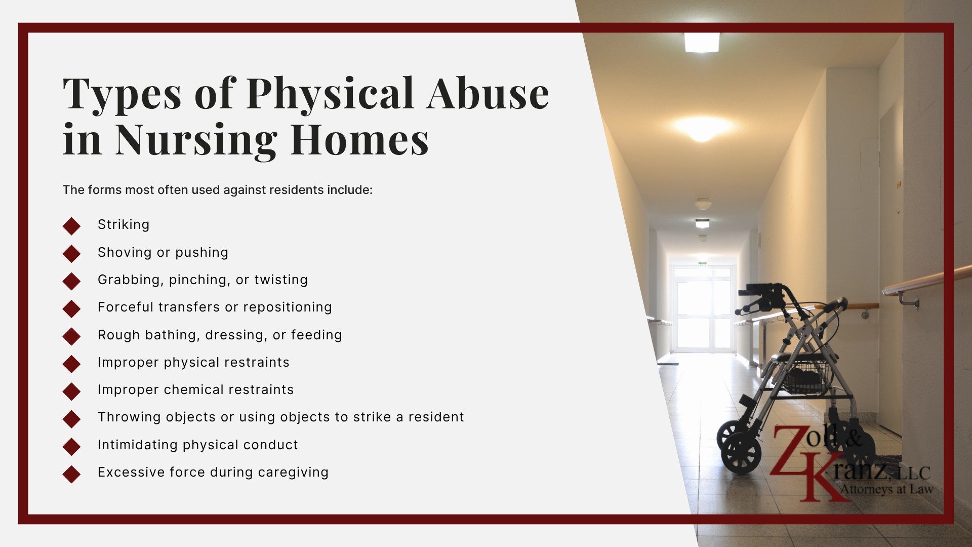 Types of Physical Abuse in Nursing Homes; Causes of Physical Abuse in Nursing Homes; Warning Signs of Physical Abuse in a Nursing Home