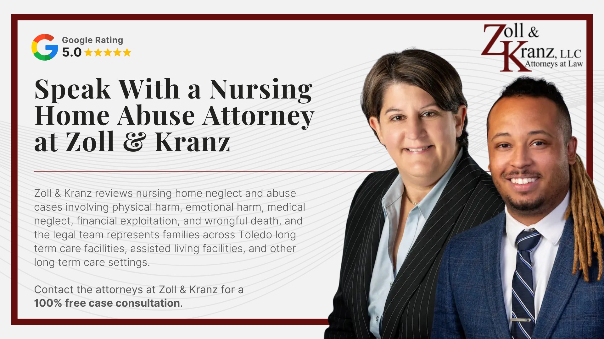Speak With a Nursing Home Abuse Attorney at Zoll & Kranz; Can You Report Nursing Home Abuse Anonymously in Ohio; Who Can Report Nursing Home Abuse; Where to Report Nursing Home Abuse in Ohio; Signs of Abuse Families Should Watch For; Common Types of Nursing Home Abuse