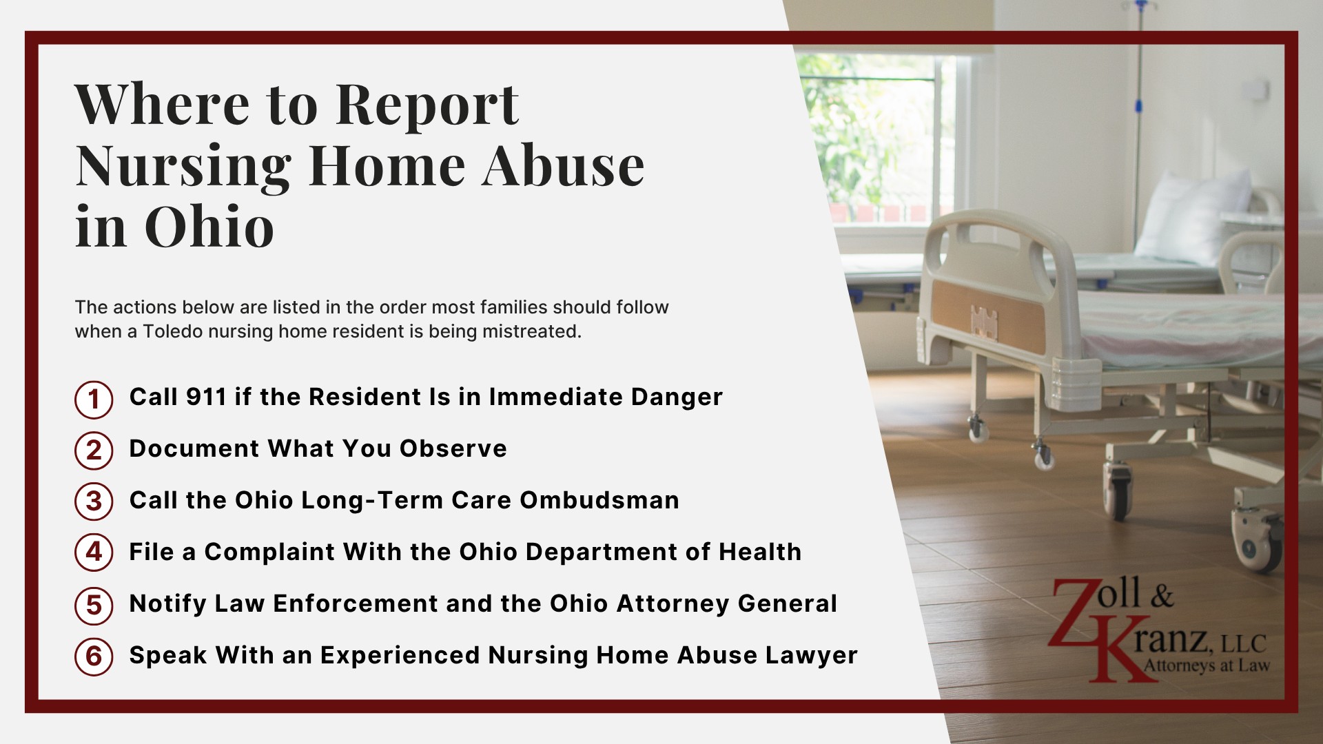 Where to Report Nursing Home Abuse in Ohio; Signs of Abuse Families Should Watch For; Common Types of Nursing Home Abuse