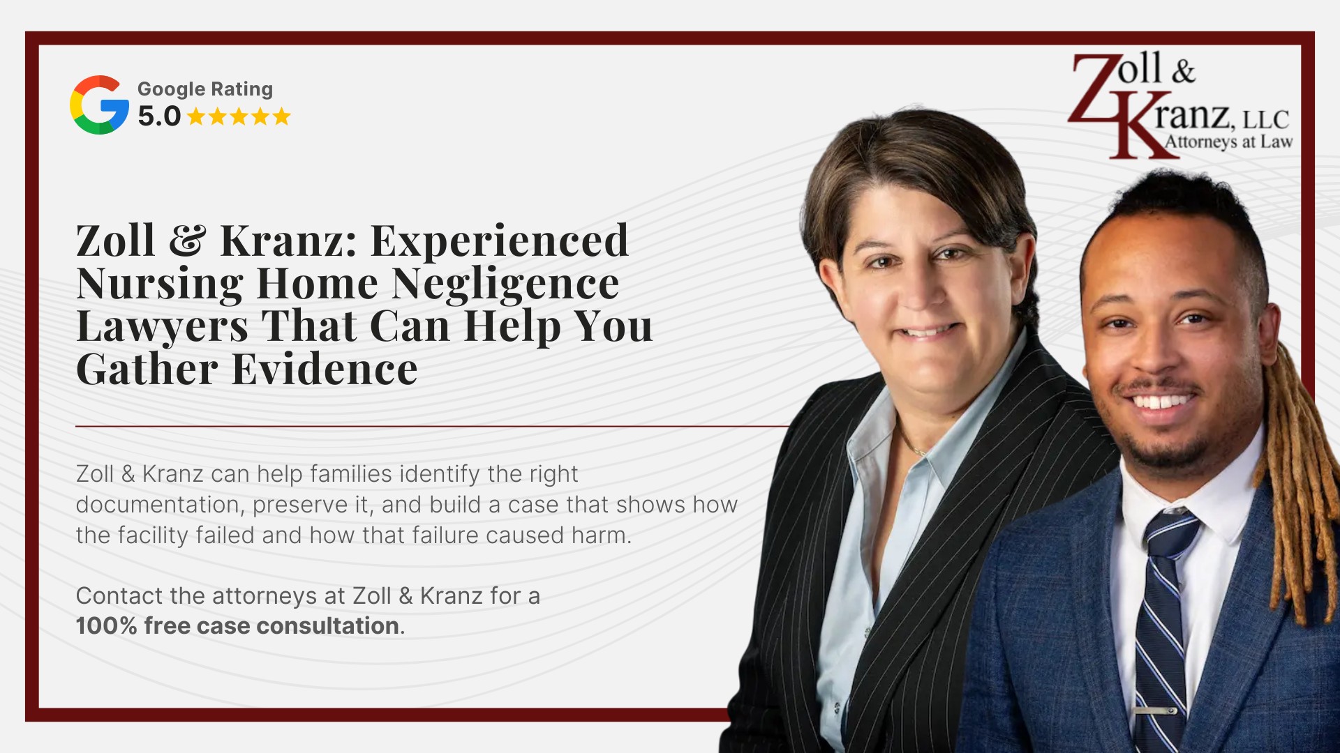 Zoll & Kranz_ Experienced Nursing Home Negligence Lawyers That Can Help You Gather Evidence; Do You Qualify For a Toledo Nursing Home Negligence Case; Steps To Take After Nursing Home Negligence Occurs; How Our Lawyers Can Assist You; The Legal Process of Toledo Nursing Home Negligence Cases; Evidence for Toledo Nursing Home Negligence Claims_ Overview; Types of Evidence in Nursing Home Negligence Cases; How Our Lawyers Can Assist You; Signs of Nursing Home Negligence; Damages in Toledo Nursing Home Negligence Cases