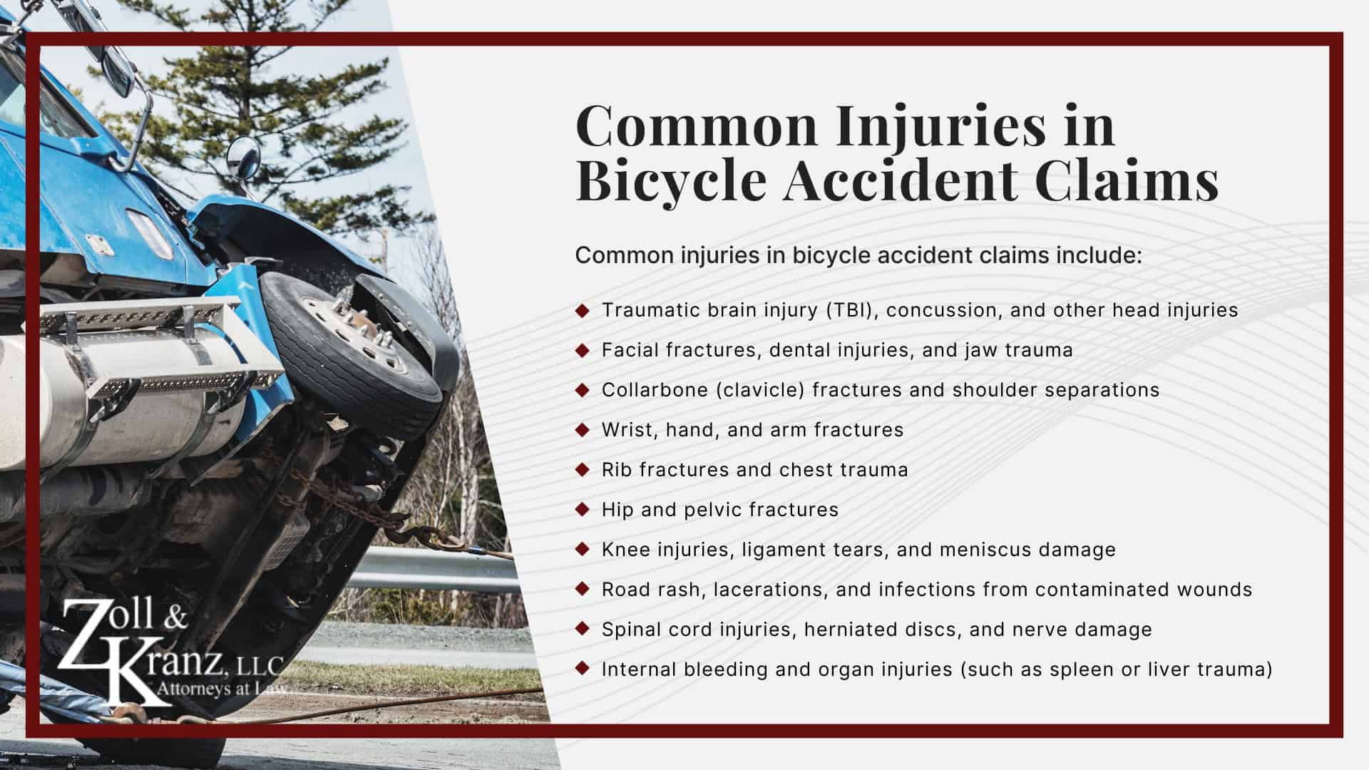 Common Injuries in Bicycle Accident Claims; How Our Toledo Bicycle Accident Attorneys Build Strong Cases; Mistakes That Can Hurt Your Bicycle Accident Claim; Steps to Take After a Bicycle Accident in Toledo, Ohio; Understanding Bicycle Accident Claims in Toledo, Ohio; Common Causes of Bicycle Accidents in Toledo, OH