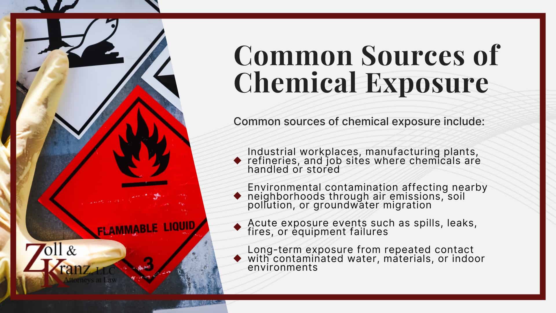 Types of Toxic Exposure in Toledo, Ohio; Common Sources of Chemical Exposure
