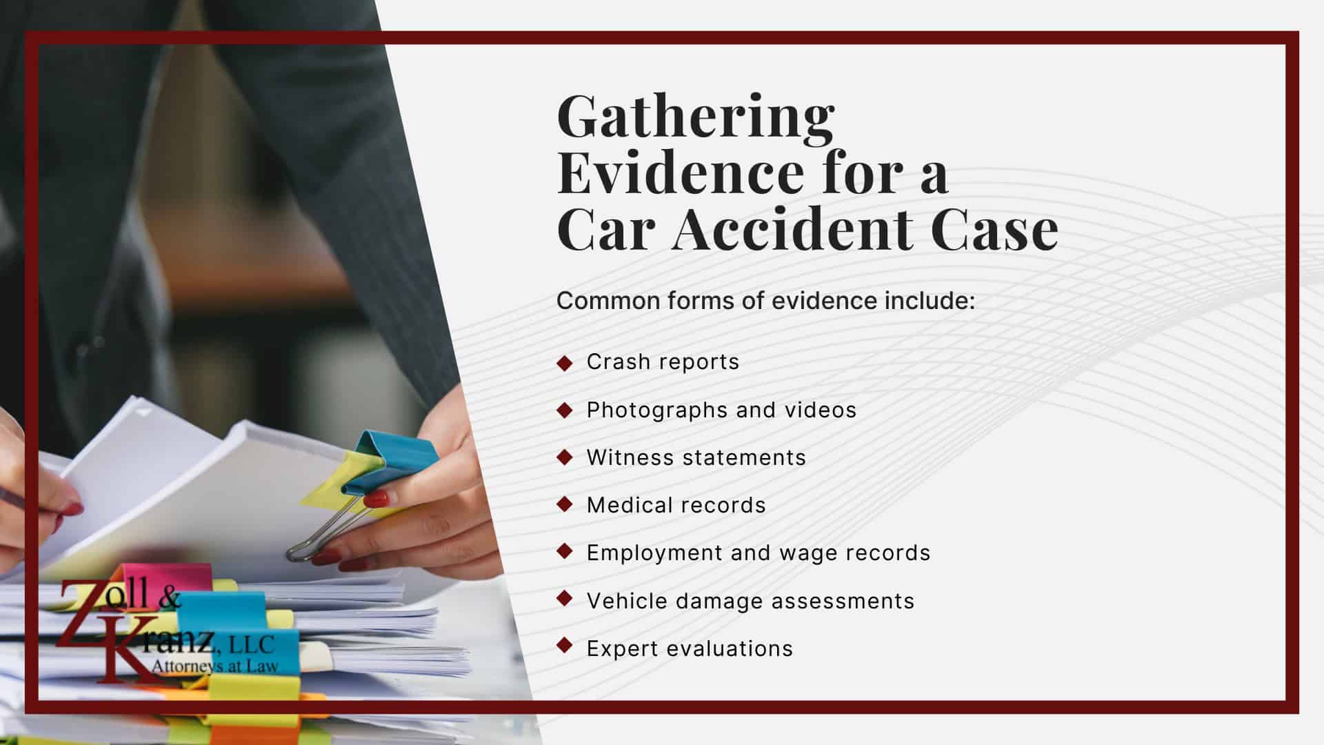 Gathering Evidence for a Car Accident Case; Investigating Liability and Proving Fault; How Our Toledo Car Accident Attorneys Build Strong Cases; Mistakes That Can Hurt Your Personal Injury Claim; Steps to Take After a Car Accident in Toledo, Ohio; The Car Accident Claims Process in Ohio Explained; Common Causes of Car Accidents in Toledo, OH