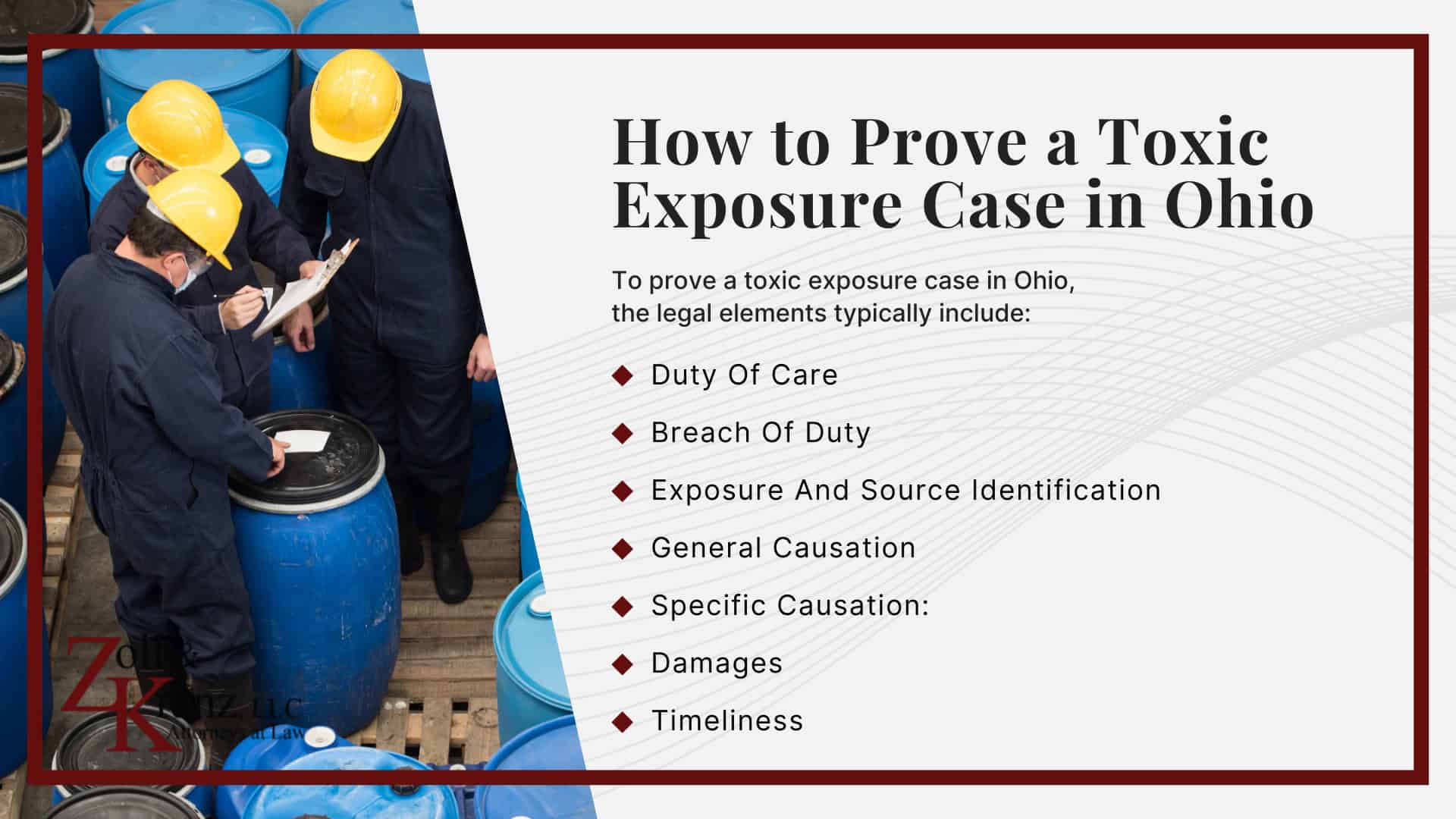 How to Prove a Toxic Exposure Case in Ohio; Health Risks and Effects of Toxic Exposure; Types of Toxic Exposure in Toledo, Ohio; Common Sources of Chemical Exposure