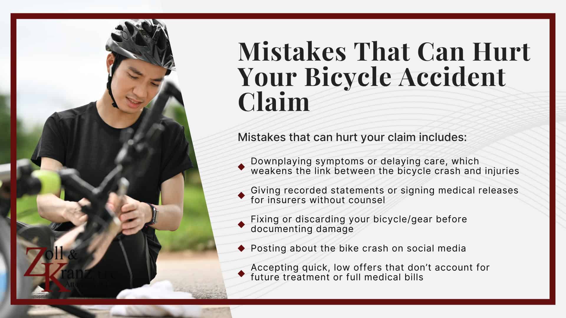Mistakes That Can Hurt Your Bicycle Accident Claim; Steps to Take After a Bicycle Accident in Toledo, Ohio; Understanding Bicycle Accident Claims in Toledo, Ohio; Common Causes of Bicycle Accidents in Toledo, OH