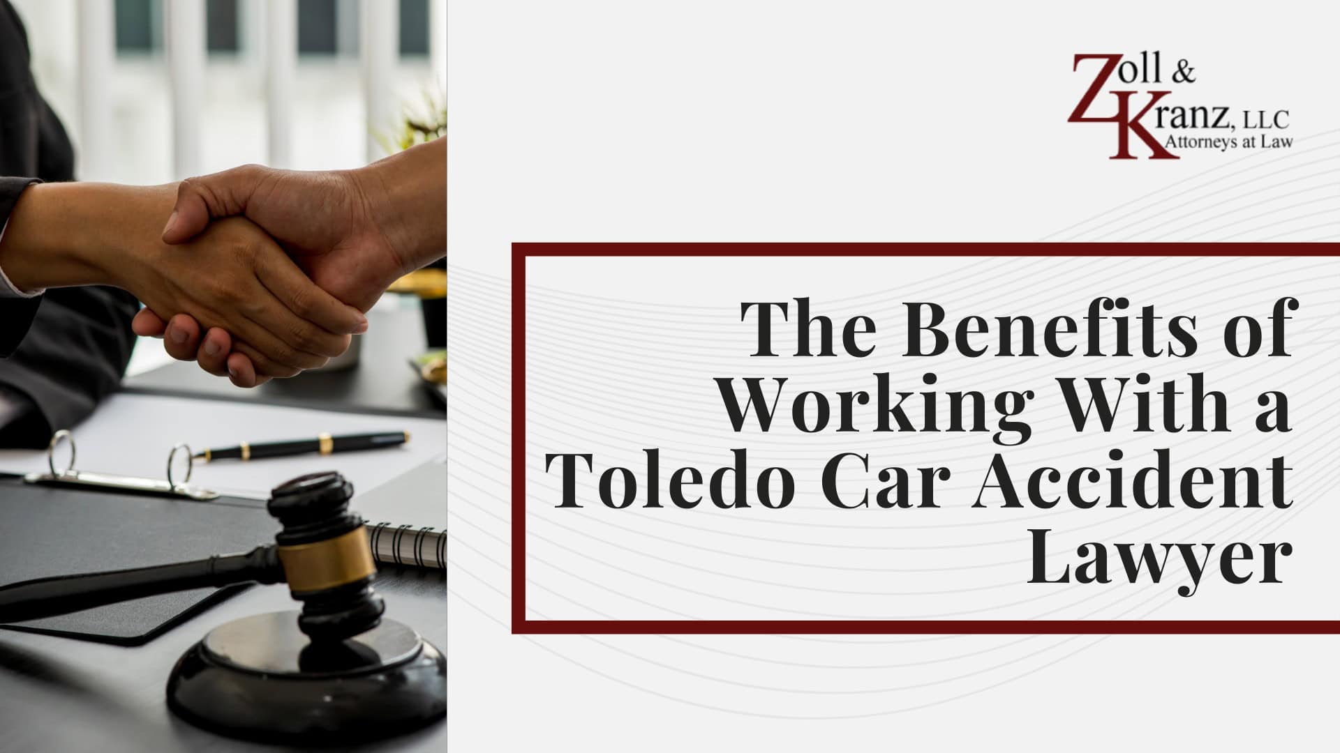 The Benefits of Working With a Toledo Car Accident Lawyer; Ohio Car Accident Laws You Should Know; Damages Available in a Toledo Car Accident Claim; Gathering Evidence for a Car Accident Case; Investigating Liability and Proving Fault; How Our Toledo Car Accident Attorneys Build Strong Cases; Mistakes That Can Hurt Your Personal Injury Claim; Steps to Take After a Car Accident in Toledo, Ohio; The Car Accident Claims Process in Ohio Explained; Common Causes of Car Accidents in Toledo, OH
