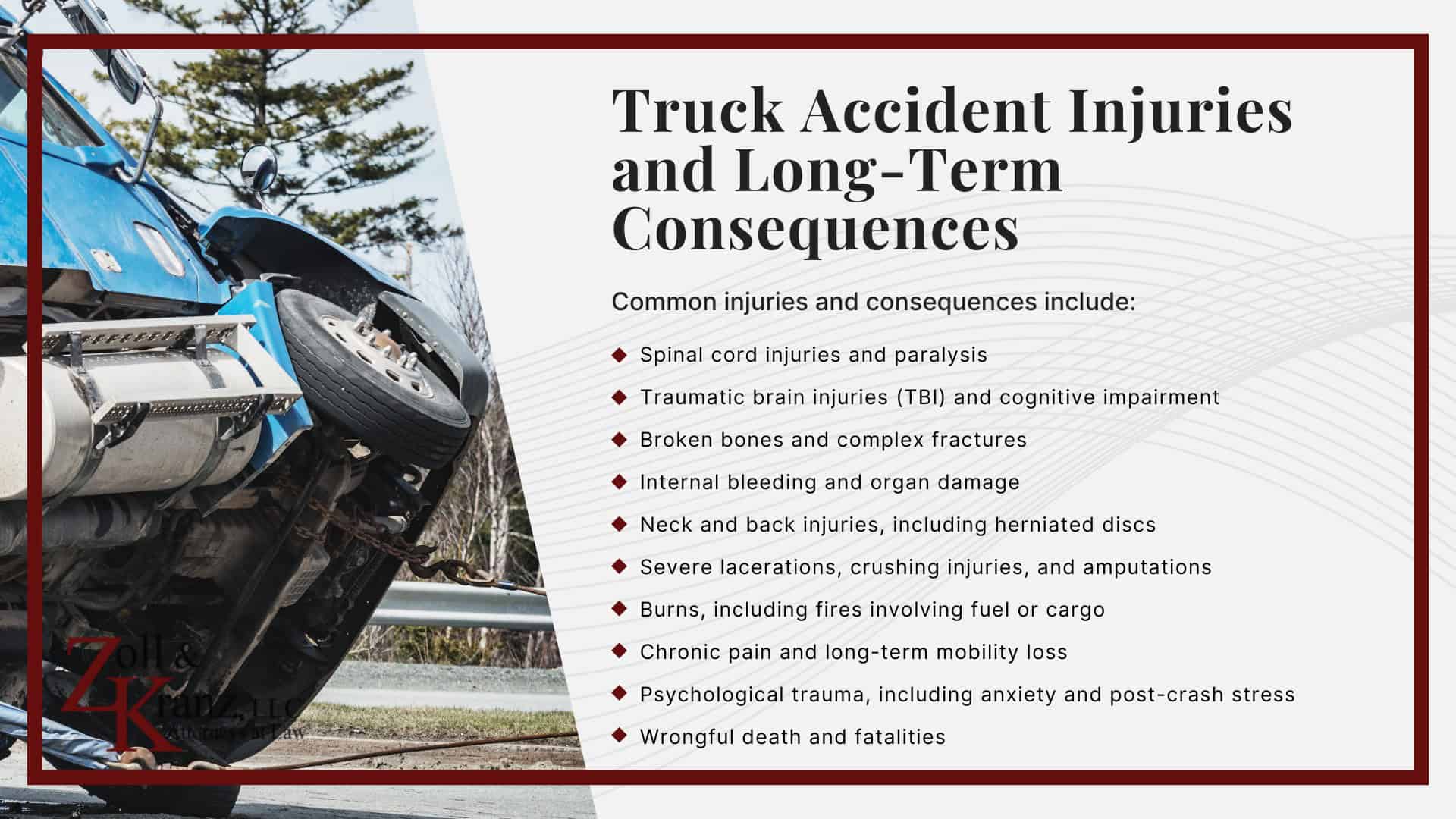 Truck Accident Injuries and Long-Term Consequences; Common Causes of Truck Accidents in Toledo, Ohio; What to Do After a Truck Accident in Toledo; Gathering Evidence for a Truck Accident Case; Damages in Truck Accident Cases