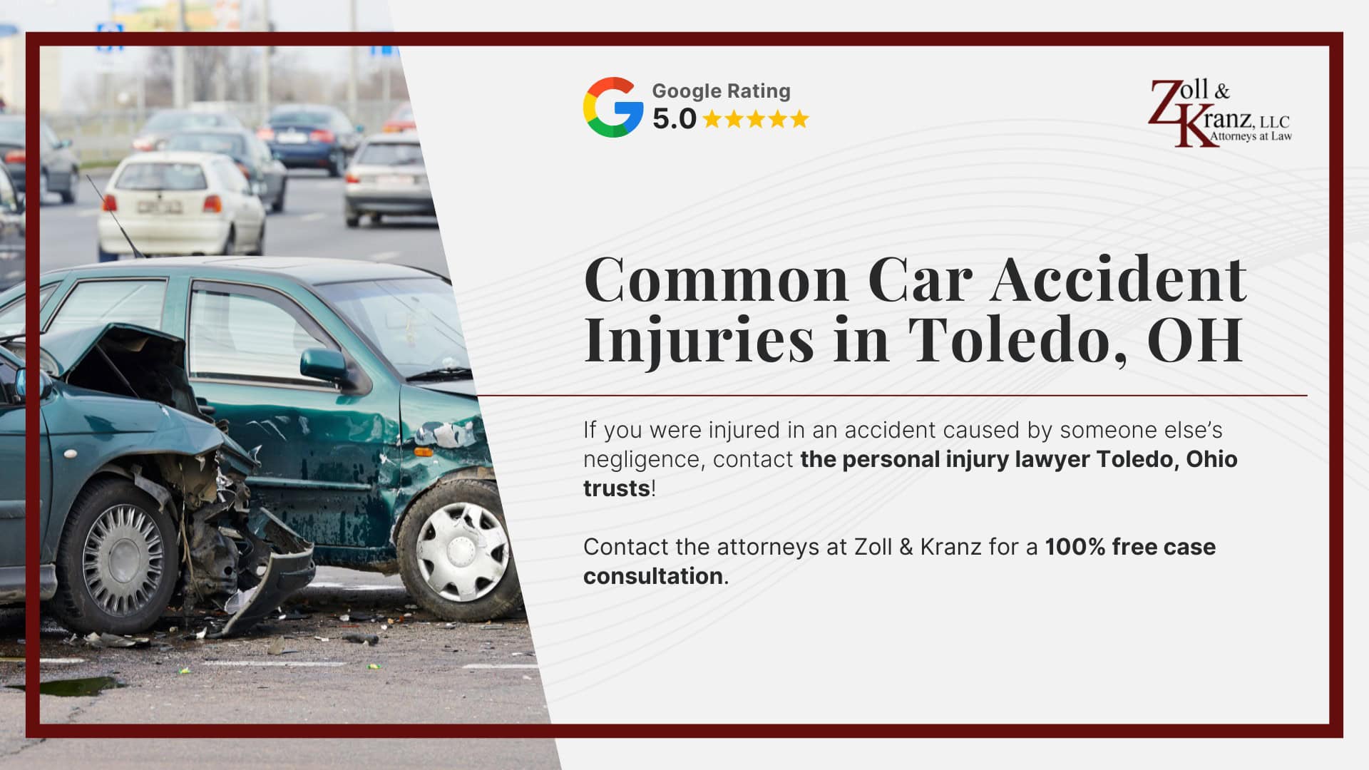 Common Car Accident Injuries in Toledo, OH