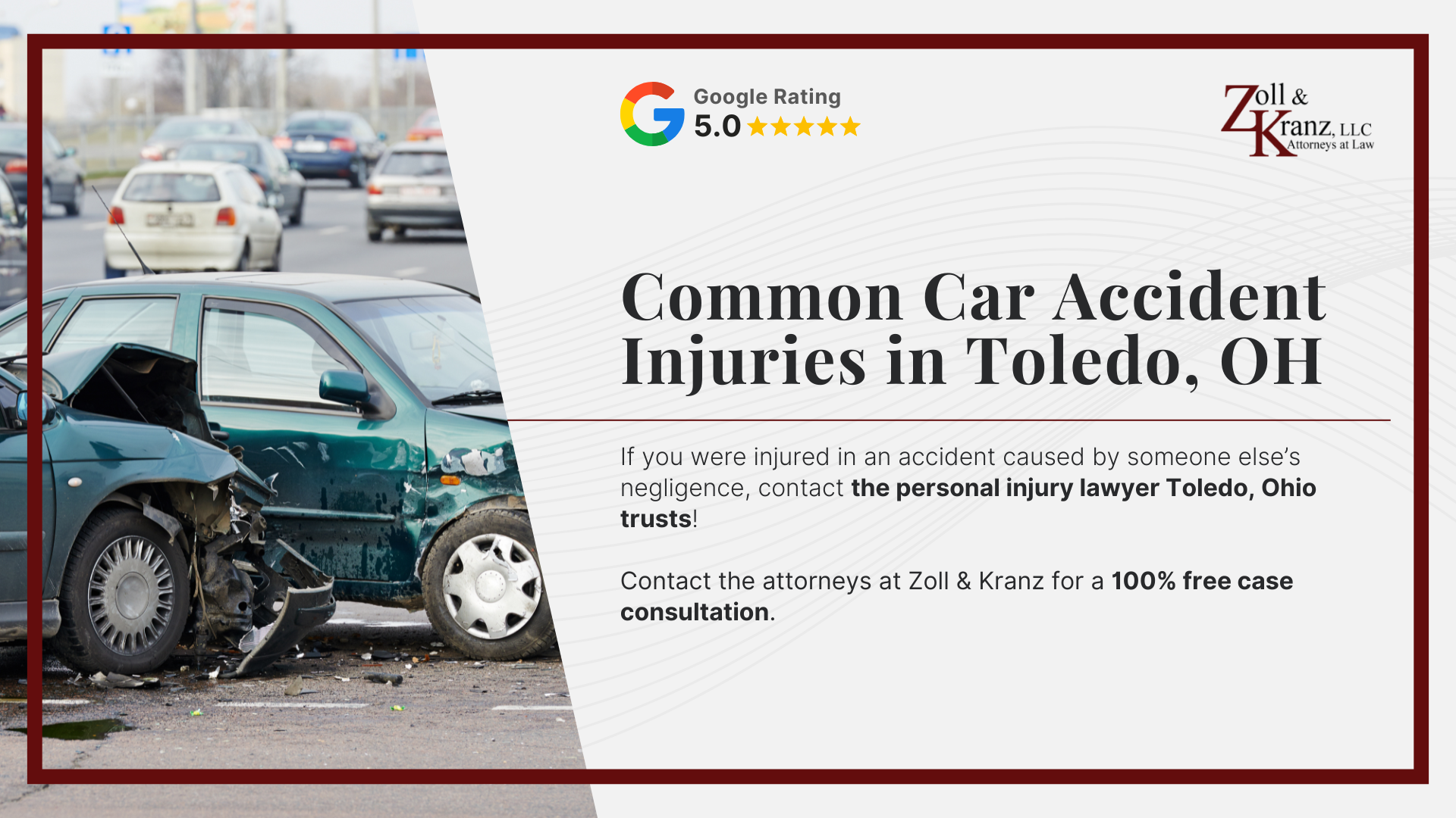 Common Car Accident Injuries in Toledo, OH