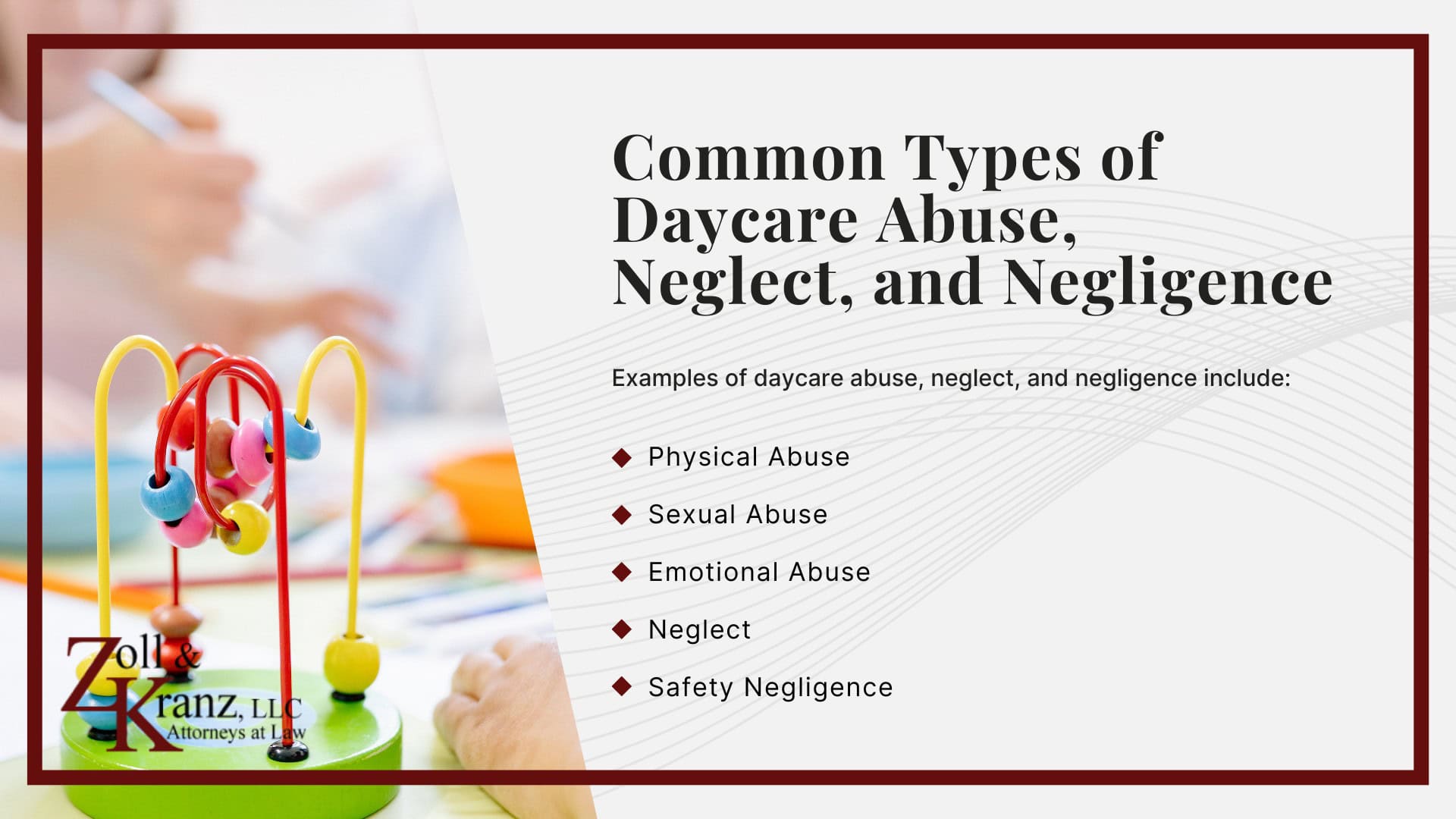 Common Types of Daycare Abuse, Neglect, and Negligence; What Counts as Daycare Negligence In Ohio