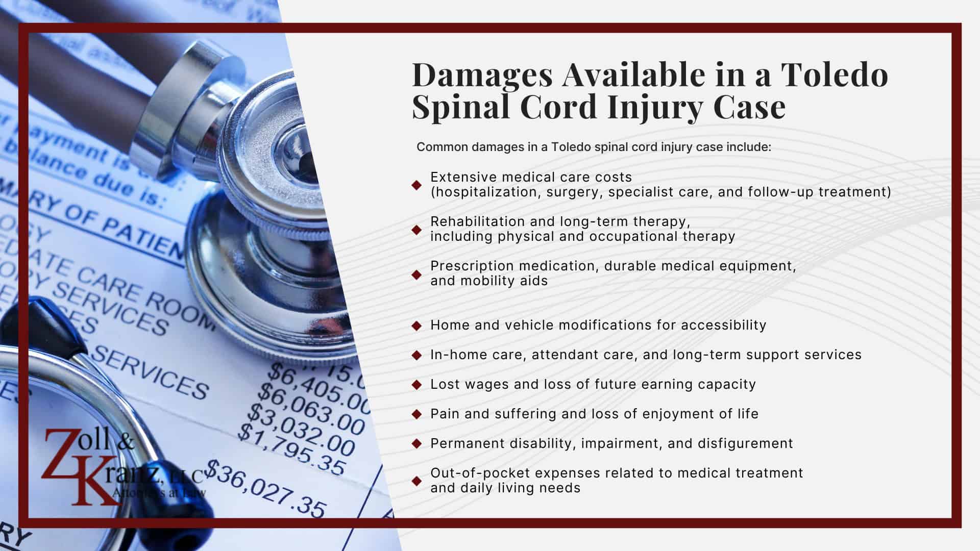 Damages Available in a Toledo Spinal Cord Injury Case; Common Evidence in Traumatic Brain Injury Claims; Filing a Traumatic Brain Injury Lawsuit in Ohio; Steps Injury Victims Should Take Immediately After an Accident; How Our Toledo Traumatic Brain Injury Attorneys Build Strong Cases; Common Types of Traumatic Brain Injury Cases We Handle; Understanding Traumatic Brain Injury Claims in Toledo, Ohio