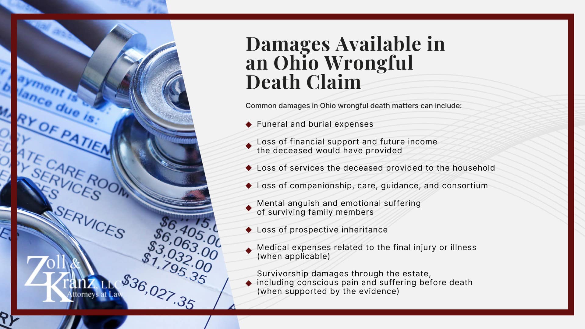 Damages Available in an Ohio Wrongful Death Claim; The Legal Process for a Wrongful Death Lawsuit in Ohio; Proving Liability in a Toledo Wrongful Death Case; What Families Should Do After a Wrongful Death; Common Causes of Wrongful Death Cases in Toledo; Ohio Wrongful Death Laws You Should Know; Ohio Wrongful Death Laws You Should Know