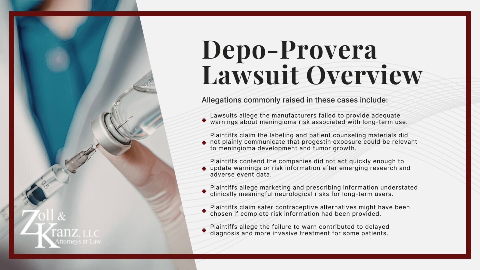 Depo-Provera Lawsuit Overview