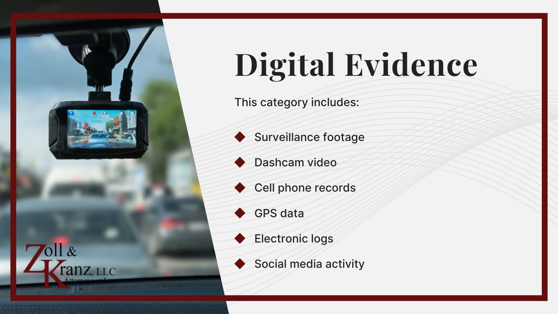 Digital Evidence; Insurance and Liability Documentation; Employment and Wage Records; Expert Testimony; Medical Records and Documentation; Physical Evidence; Types of Personal Injury Evidence; The Purpose of Evidence in Personal Injury Cases