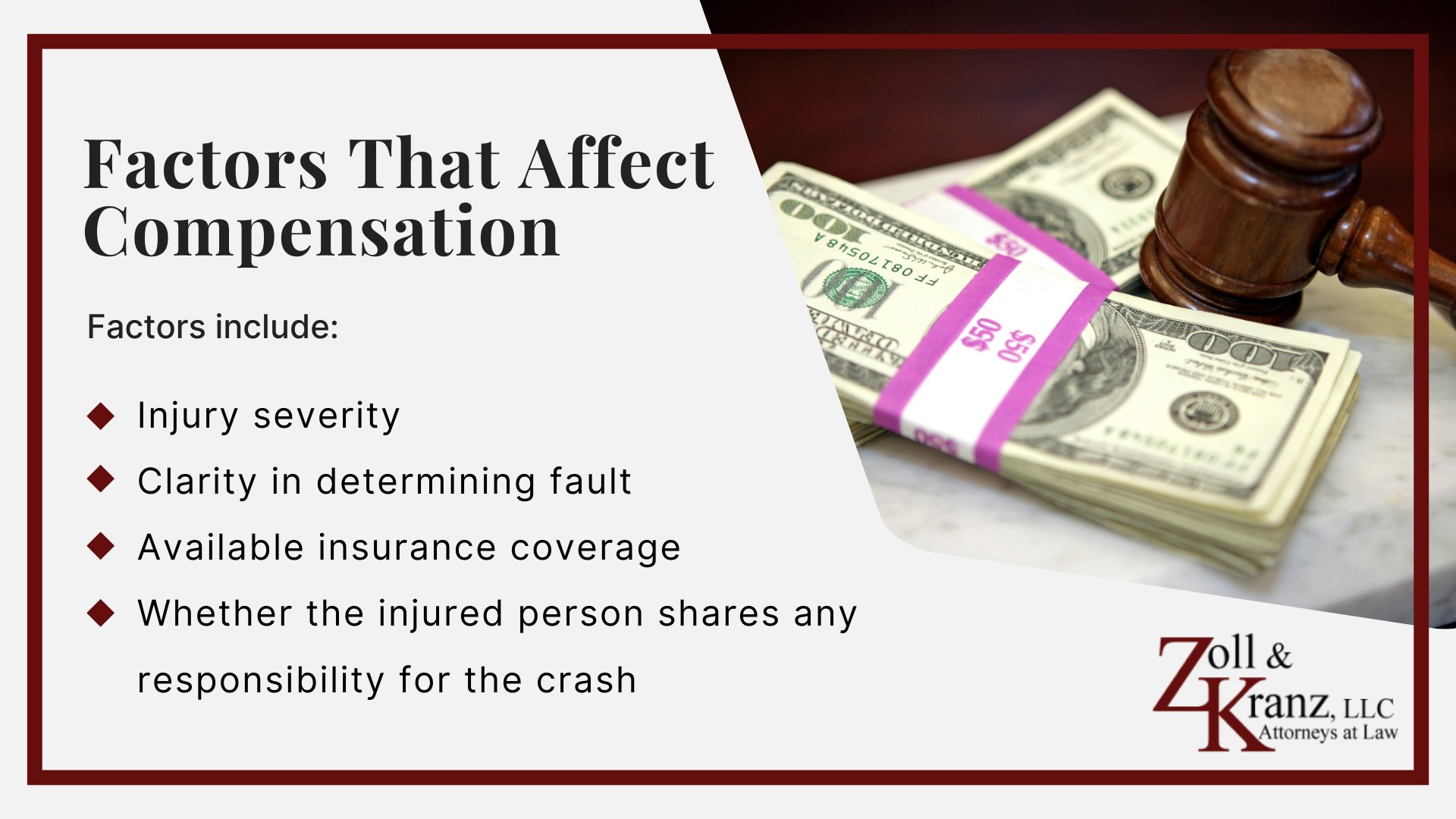 Factors That Affect Compensation; Compensation Available to Victims of a Car Accident; Personal Injury Claim Process; Steps Victims Should Take After a Rear-End Accident; Injuries Commonly Associated With Rear-End Collisions; Fault and Liability in Rear-End Accidents; How Rear-End Collisions Occur