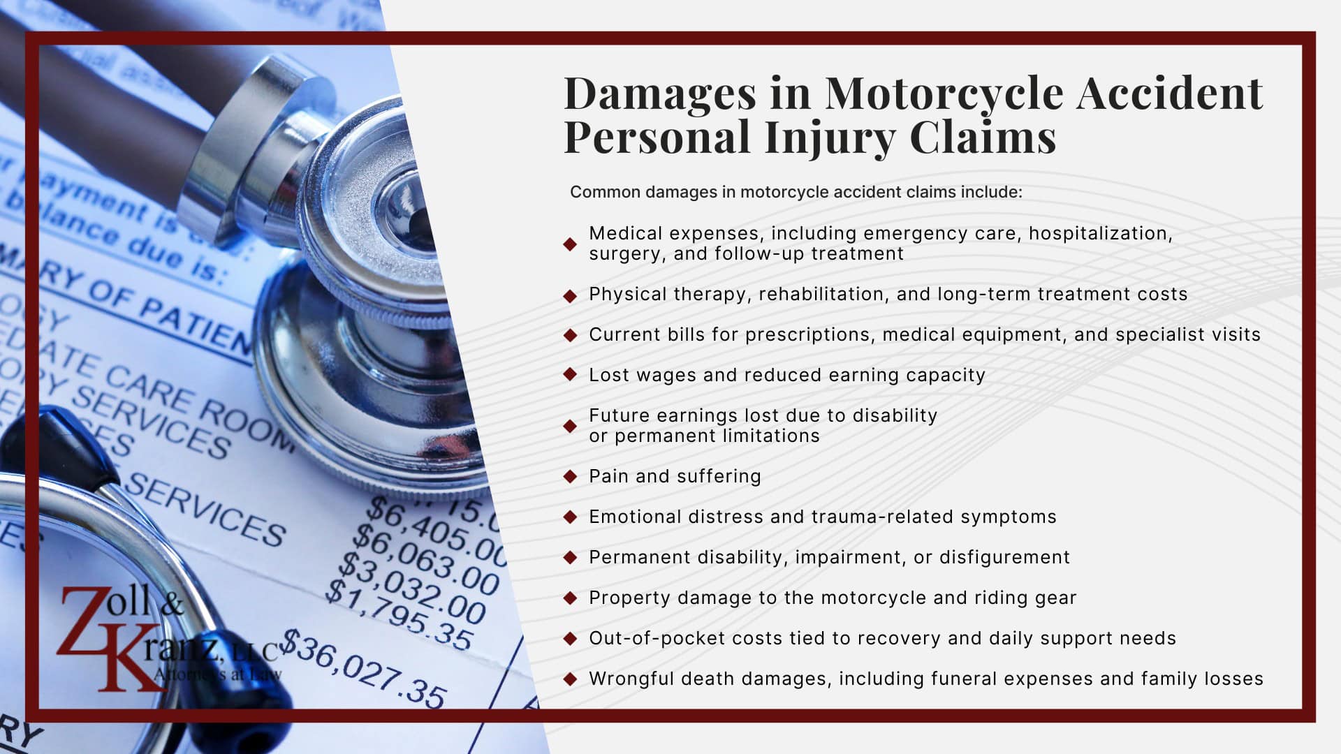 Gathering Evidence for a Motorcycle Accident Claim; What to Do After a Motorcycle Accident in Toledo; Damages in Motorcycle Accident Personal Injury Claims