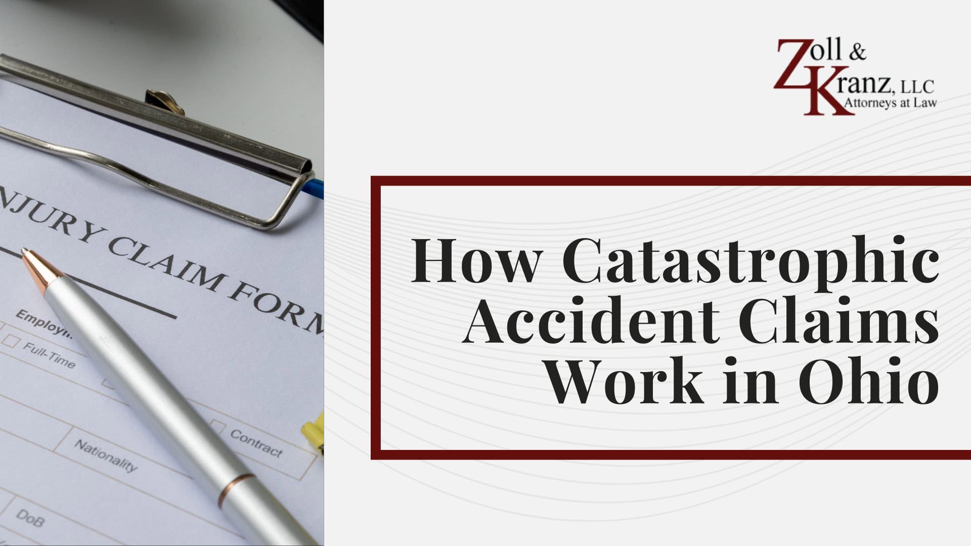 How Catastrophic Accident Claims Work in Ohio
