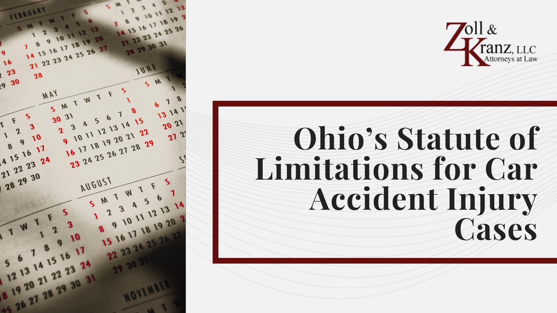 Ohio’s Statute of Limitations for Car Accident Injury Cases; Filing a Car Accident Injury Lawsuit in Ohio; Calculating the Full Extent of Your Damages; Investigating Liability and Identifying At-Fault Parties; How Our Toledo Car Accident Injury Attorneys Build Strong Cases; How Insurance Companies Handle Car Accident Injury Claims; What To Do After Sustaining an Injury in a Car Accident; What To Do After Sustaining an Injury in a Car Accident; Understanding Car Accident Injury Claims in Toledo, Ohio
