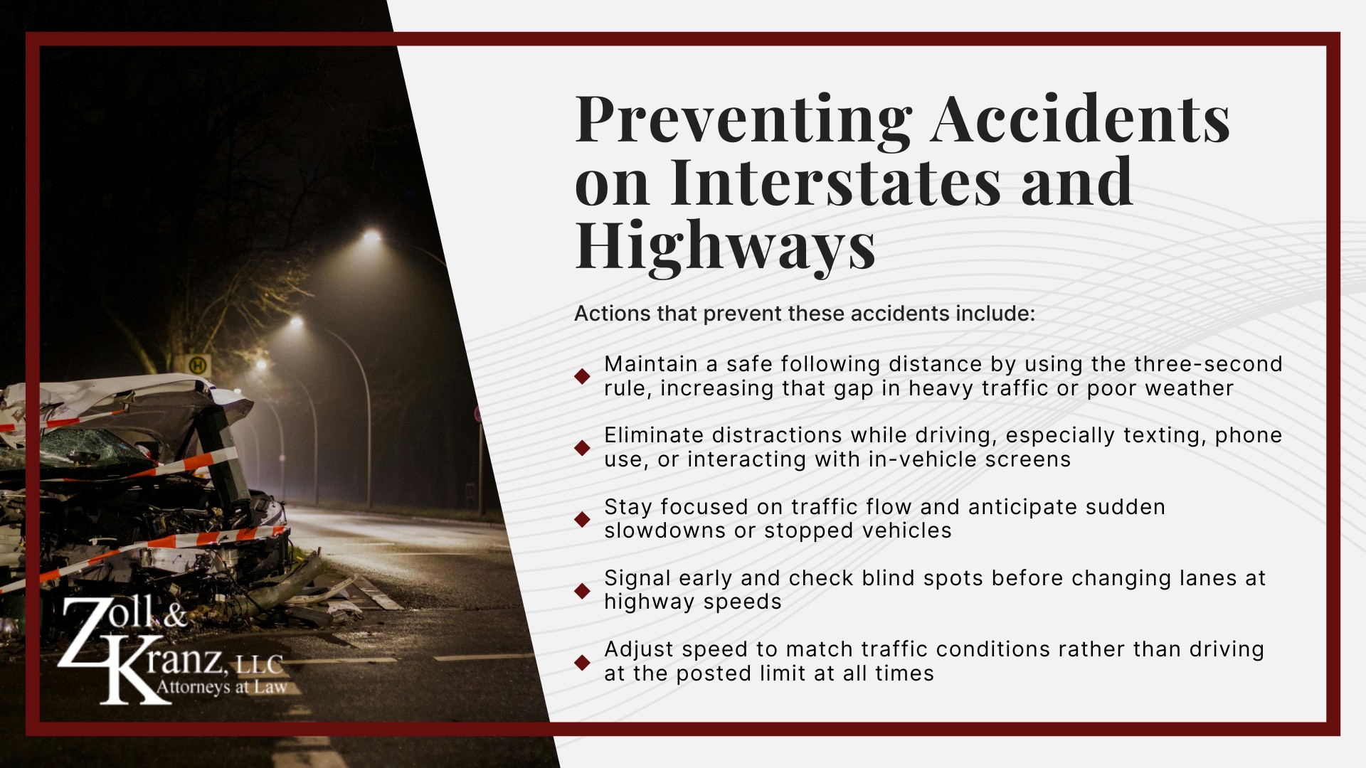 Interstate Accidents in Toledo, Ohio_ Overview; Interstate Accident Statistics; Preventing Accidents on Interstates and Highways