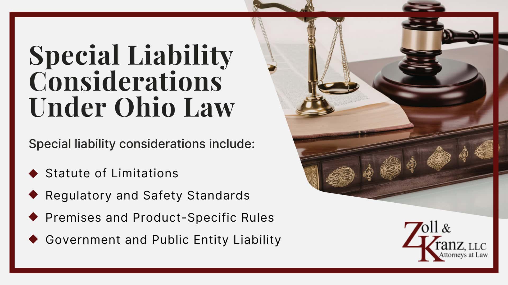 Special Liability Considerations Under Ohio Law; Proof and Evidence Needed To Establish Liability; Understanding Comparative Fault in Ohio; Common Types of Liability Scenarios in Personal Injury Cases; Legal Standards for Negligence in Ohio; What Is Liability in Personal Injury