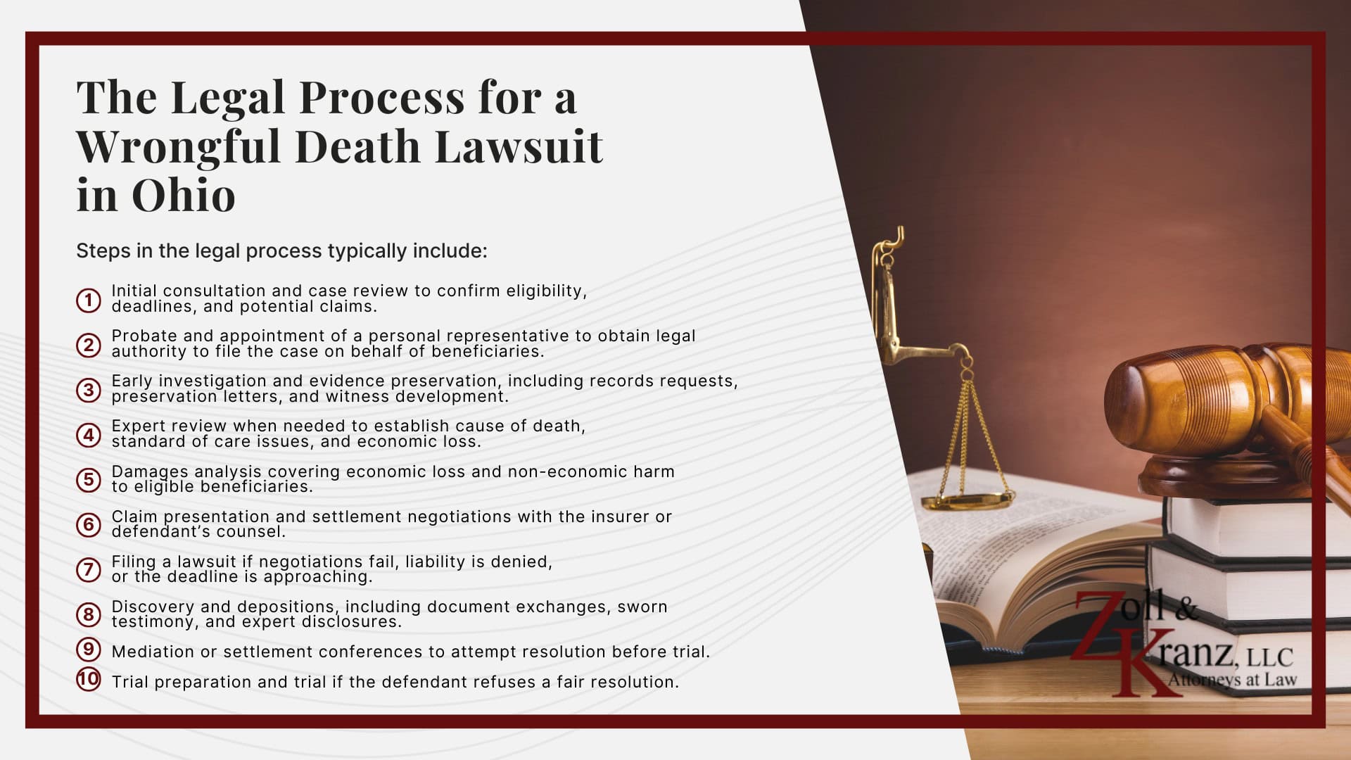 The Legal Process for a Wrongful Death Lawsuit in Ohio; Proving Liability in a Toledo Wrongful Death Case; What Families Should Do After a Wrongful Death; Common Causes of Wrongful Death Cases in Toledo; Ohio Wrongful Death Laws You Should Know; Ohio Wrongful Death Laws You Should Know