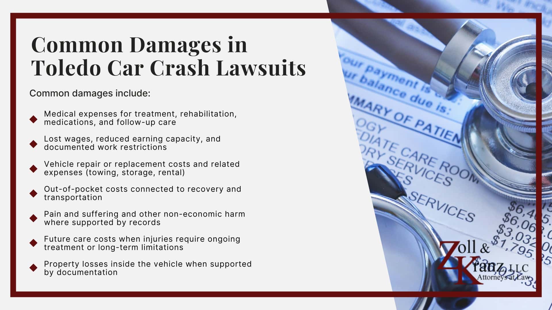 Common Damages in Toledo Car Crash Lawsuits; Gathering Evidence for a Toledo Car Crash Lawsuit; Do You Qualify For a Toledo Car Crash Lawsuit; How Our Lawyers Can Assist You; How Our Lawyers Can Assist You