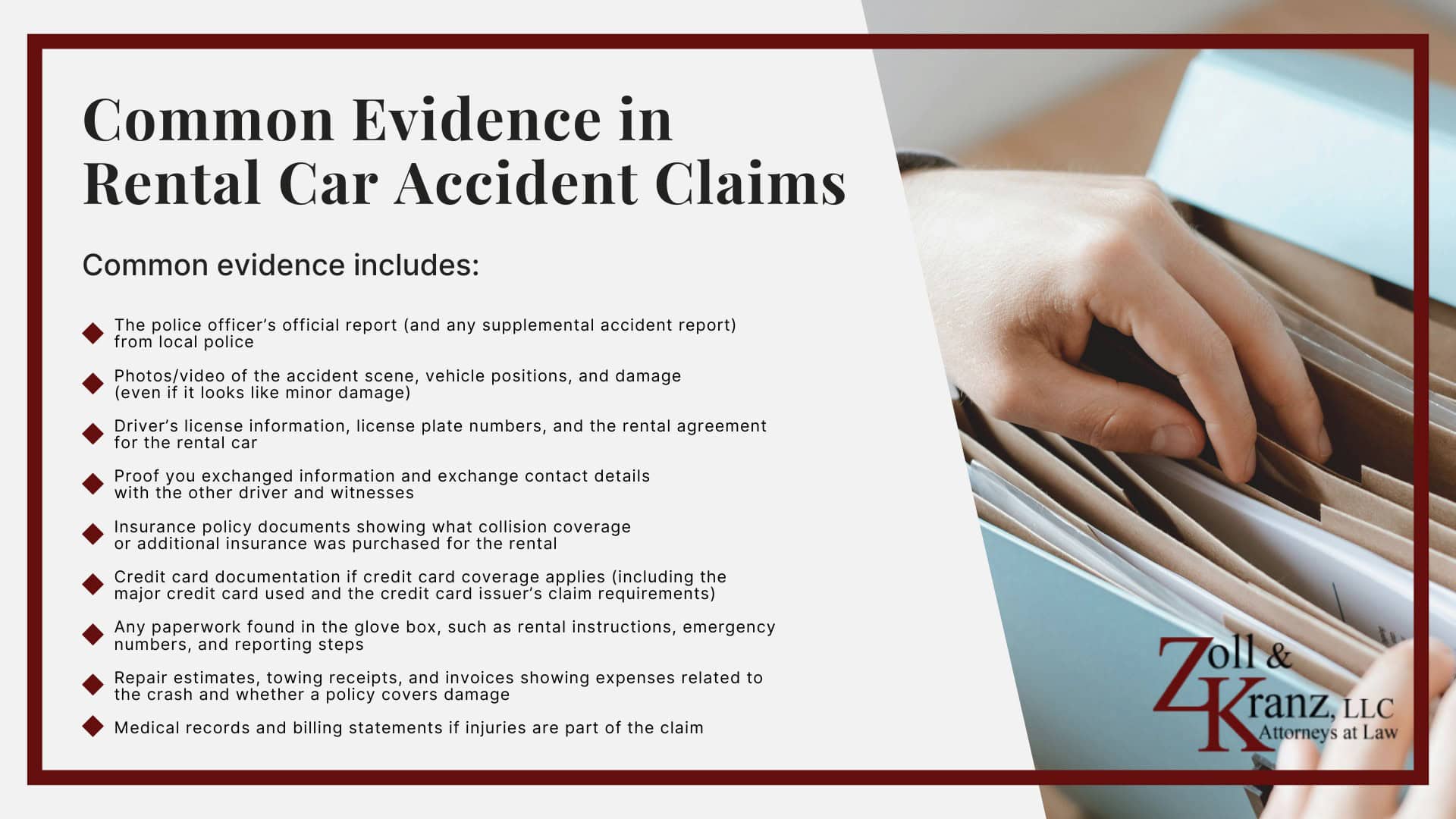Common Evidence in Rental Car Accident Claims; Steps to Take After a Rental Car Accident in Toledo; The Legal Process of Rental Car Accidents in Toledo; How Our Toledo Rental Car Accident Attorneys Build Strong Cases; Understanding Rental Car Accident Claims in Toledo, Ohio; Who Is At Fault For A Rental Car Accident