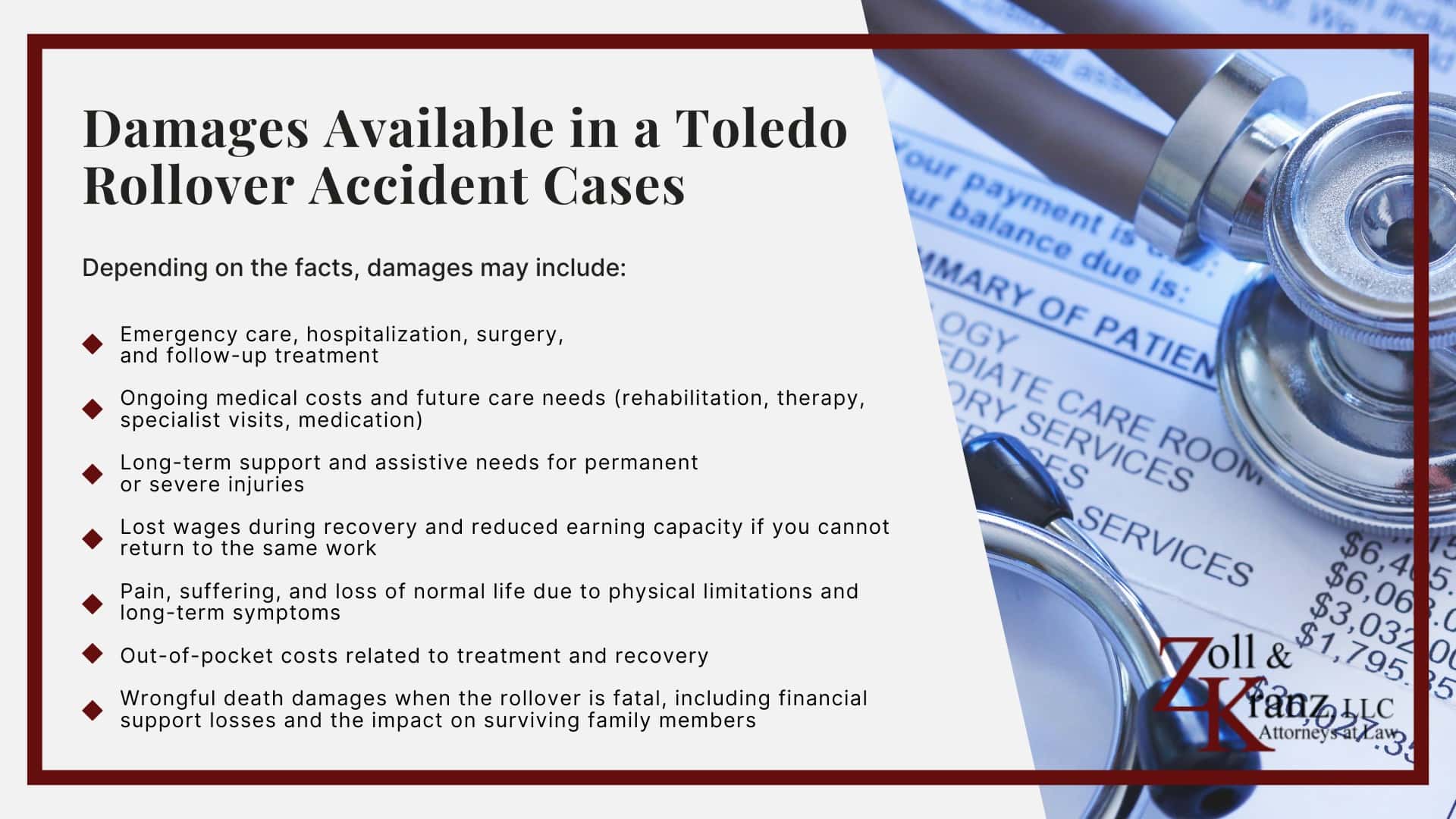 Damages Available in a Toledo Rollover Accident Cases; Common Evidence in Rollover Accident Claims; Steps to Take After a Rollover Accidents in Toledo; The Legal Process of Rollover Accidents in Toledo; Understanding Rollover Accident Claims in Toledo, Ohio; Common Causes of Rollover Accidents