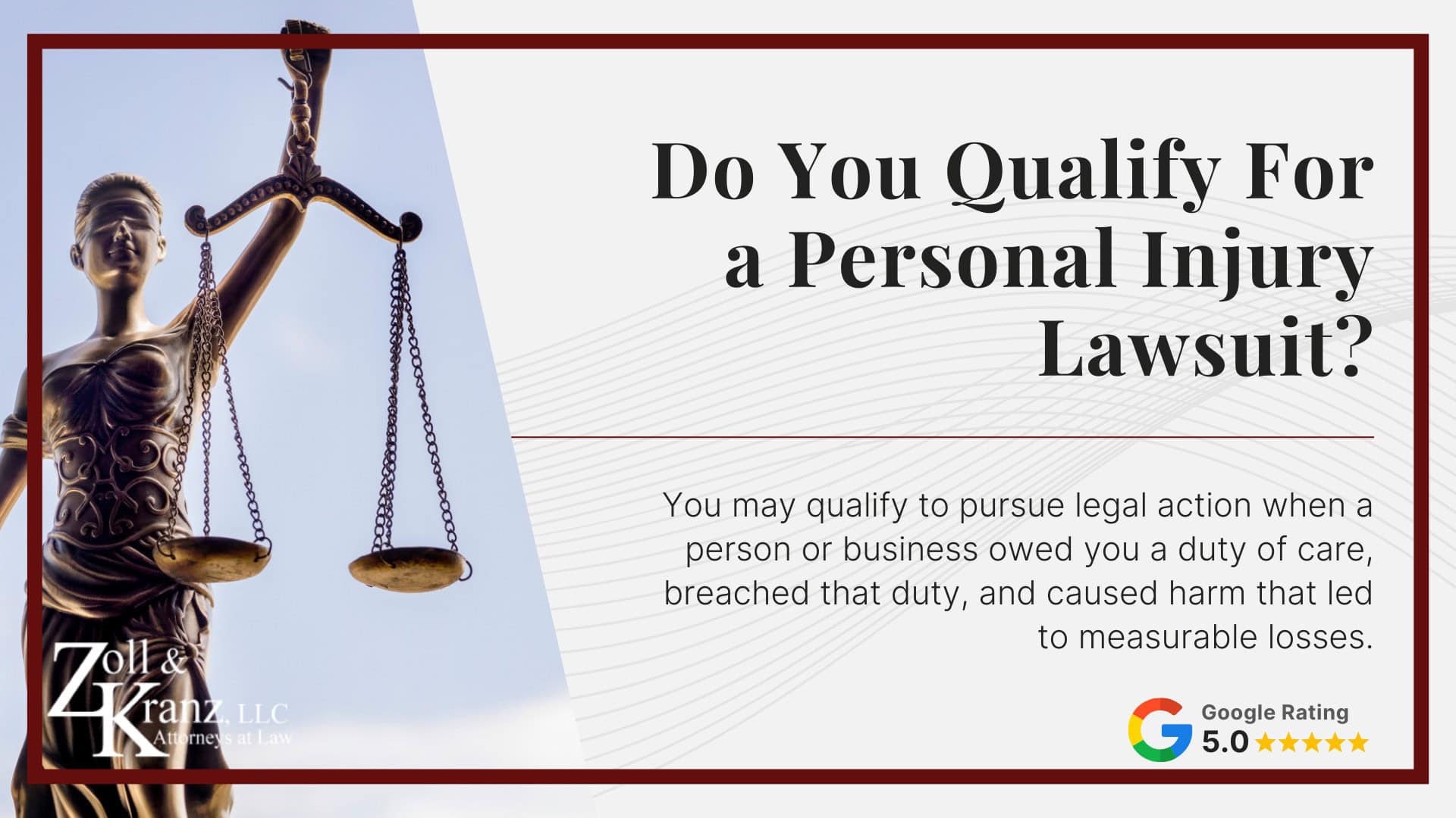 Do You Qualify For a Personal Injury Lawsuit; Mistakes That Can Hurt Your Claim; Steps To Take For a Personal Injury Lawsuit; The Legal Process of a Personal Injury Lawsuit; How Much Does It Cost To Hire a Personal Injury Attorney; Understanding Personal Injury Claims