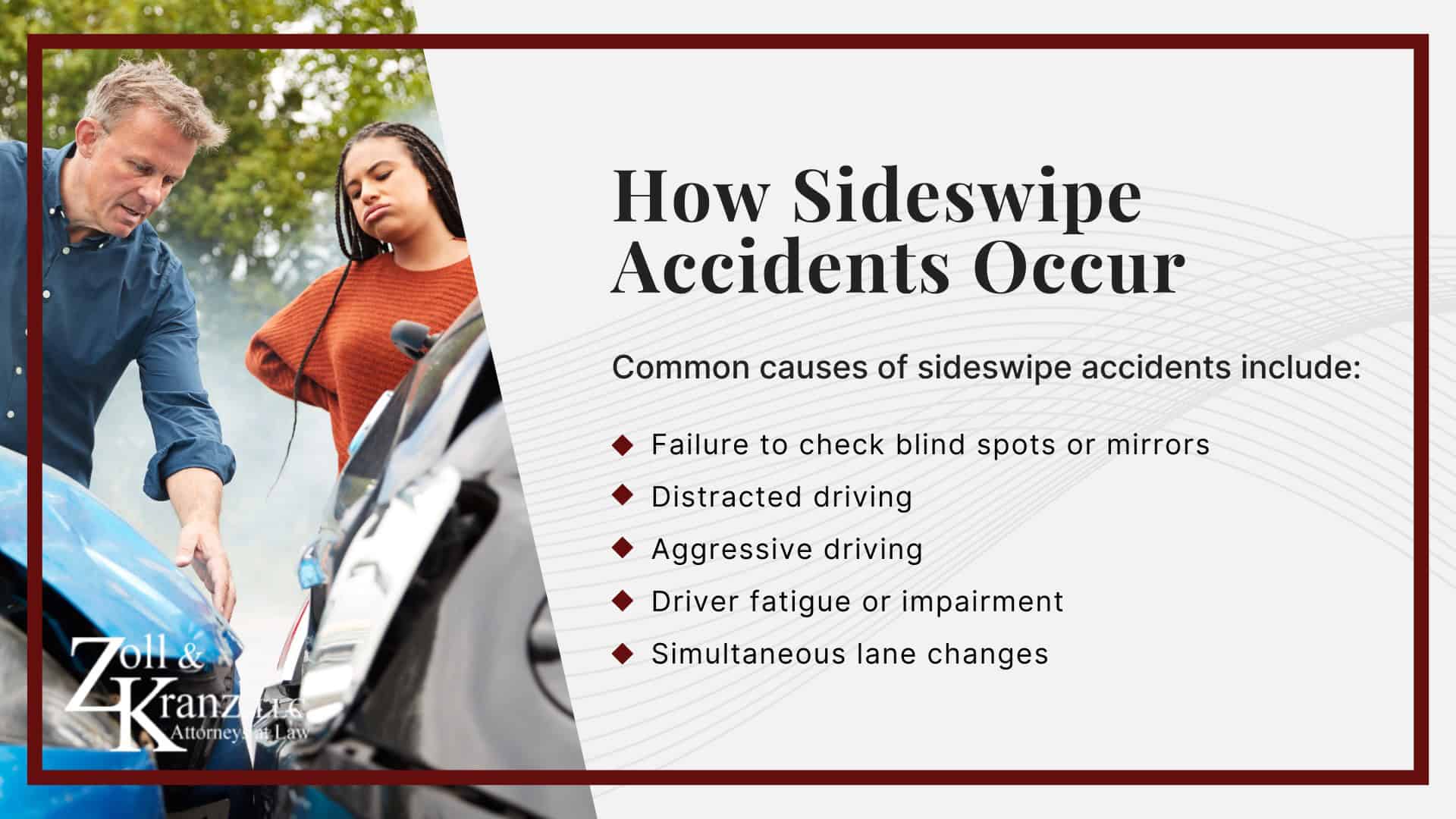Understanding Sideswipe Accidents Claims in Toledo, Ohio;  How Sideswipe Accidents Occur