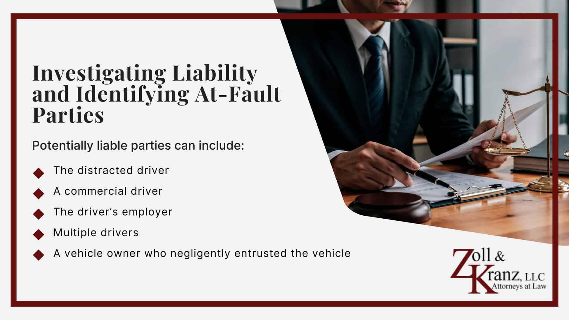 Investigating Liability and Identifying At-Fault Parties; How Our Toledo Distracted Driving Accident Attorneys Build Strong Cases; Understanding Distracted Driving Accidents Claims in Toledo, Ohio; How Distracted Driving Accidents Occur