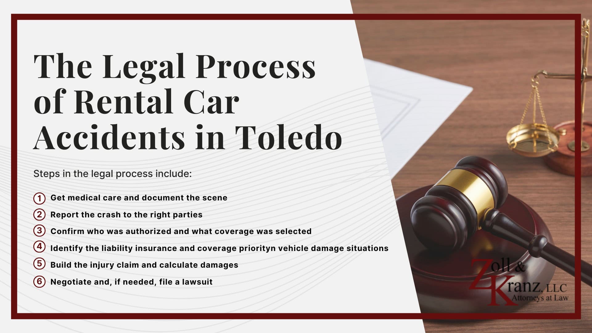 The Legal Process of Rental Car Accidents in Toledo; How Our Toledo Rental Car Accident Attorneys Build Strong Cases; Understanding Rental Car Accident Claims in Toledo, Ohio; Who Is At Fault For A Rental Car Accident