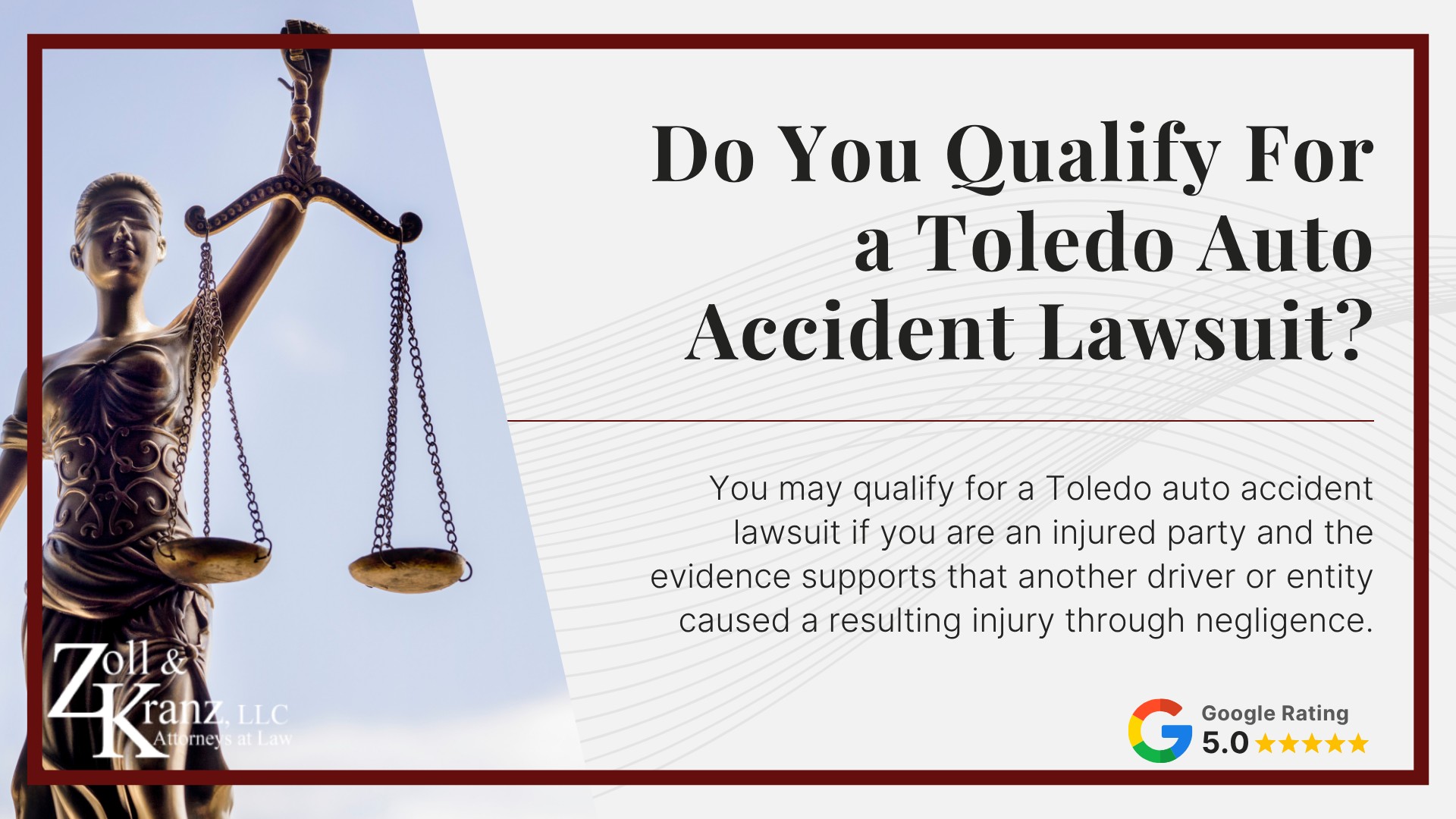 Do You Qualify For a Toledo Auto Accident Lawsuit; How a Toledo Auto Accident Attorney Can Help You; Steps to Take After a Toledo Auto Accident; The Legal Process For Toledo Auto Accidents; Statute of Limitations For Auto Accidents in Toledo, Ohio; Factors That Can Affect the Filing Deadline; Consequences of Missing the Statute of Limitations