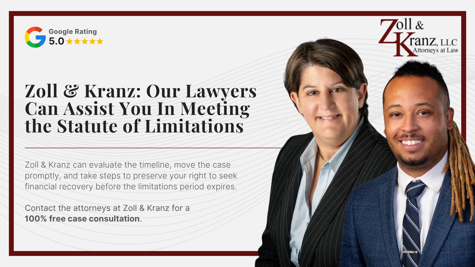 Zoll & Kranz_ Experienced Car Accident Lawyers That Can Help You Determine Damages; Common Damages in Toledo Auto Accidents; Gathering Evidence for Your Case; Do You Qualify For a Toledo Auto Accident Lawsuit; How a Toledo Auto Accident Attorney Can Help You; Steps to Take After a Toledo Auto Accident; The Legal Process For Toledo Auto Accidents; Statute of Limitations For Auto Accidents in Toledo, Ohio; Factors That Can Affect the Filing Deadline; Consequences of Missing the Statute of Limitations