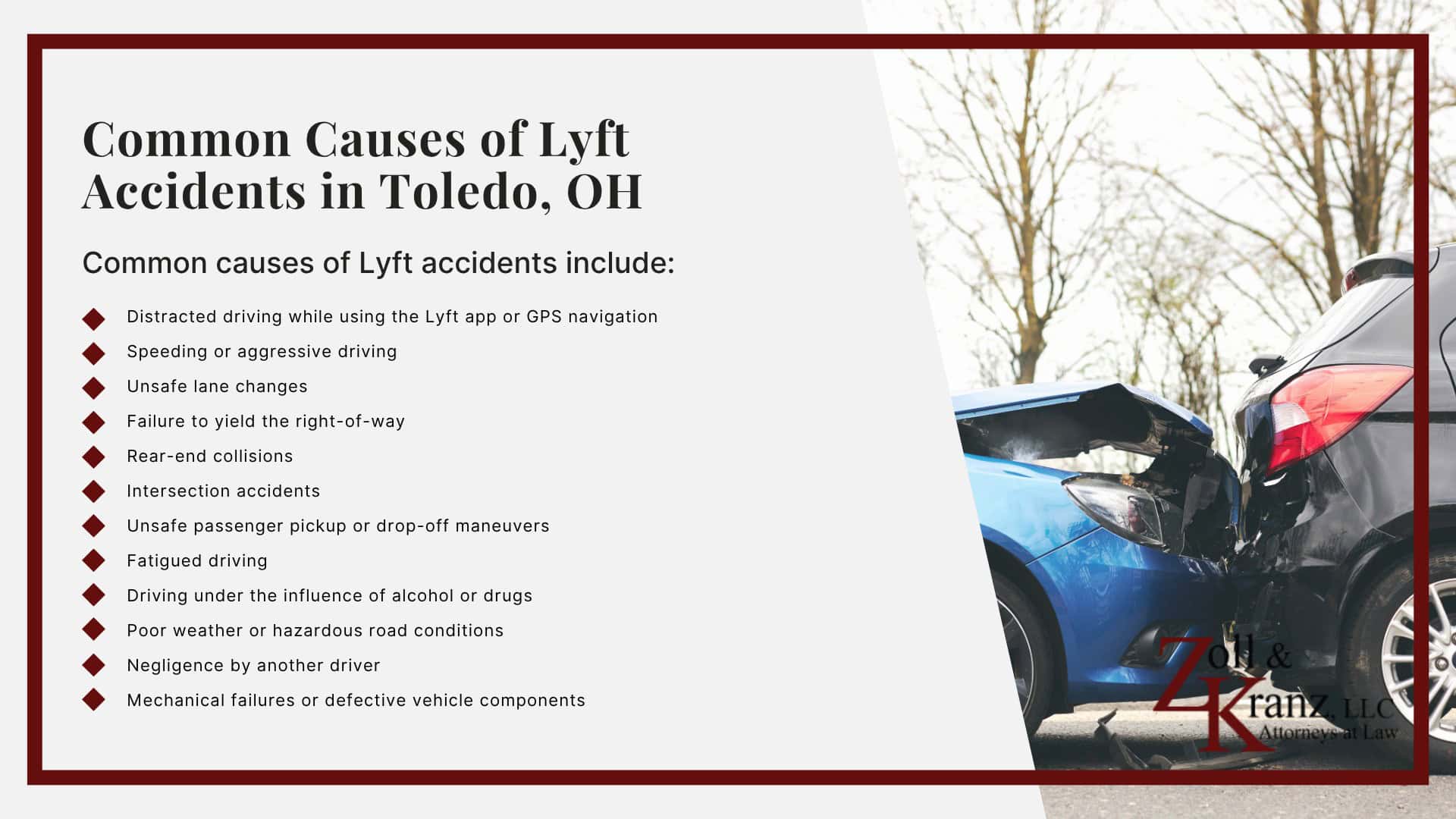 Understanding Lyft Accident Claims in Toledo, Ohio; How Lyft Accident Claims Work in Ohio; Common Causes of Lyft Accidents in Toledo, OH