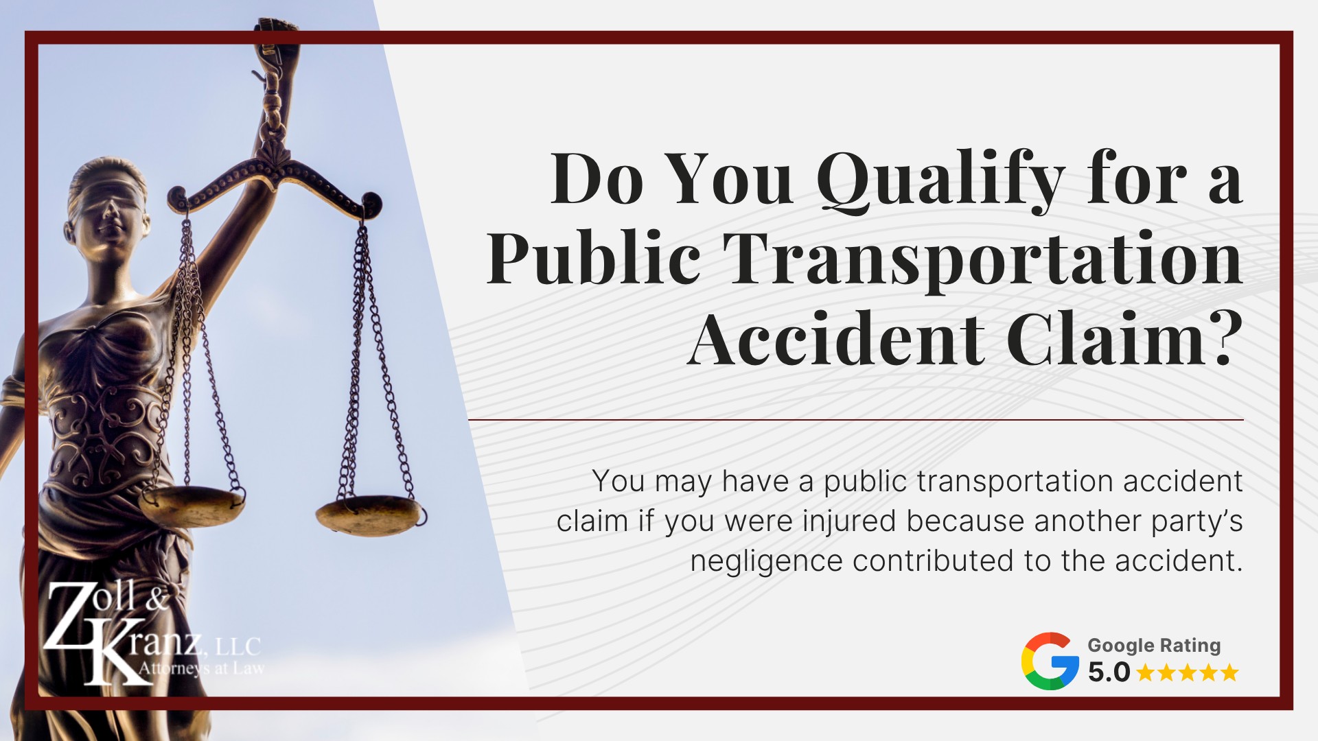 Do You Qualify for a Public Transportation Accident Claim; Steps to Take After a Public Transportation Accident in Toledo, Ohio; Understanding Public Transportation Accident Claims in Toledo, Ohio