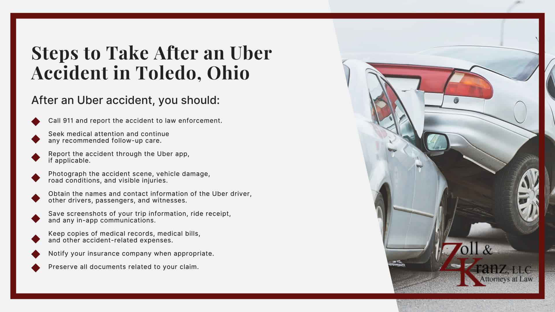 Steps to Take After an Uber Accident in Toledo, Ohio; Understanding Uber Accident Claims in Toledo, Ohio; How Uber Accident Claims Work in Ohio; Common Causes of Uber Accidents in Toledo, OH
