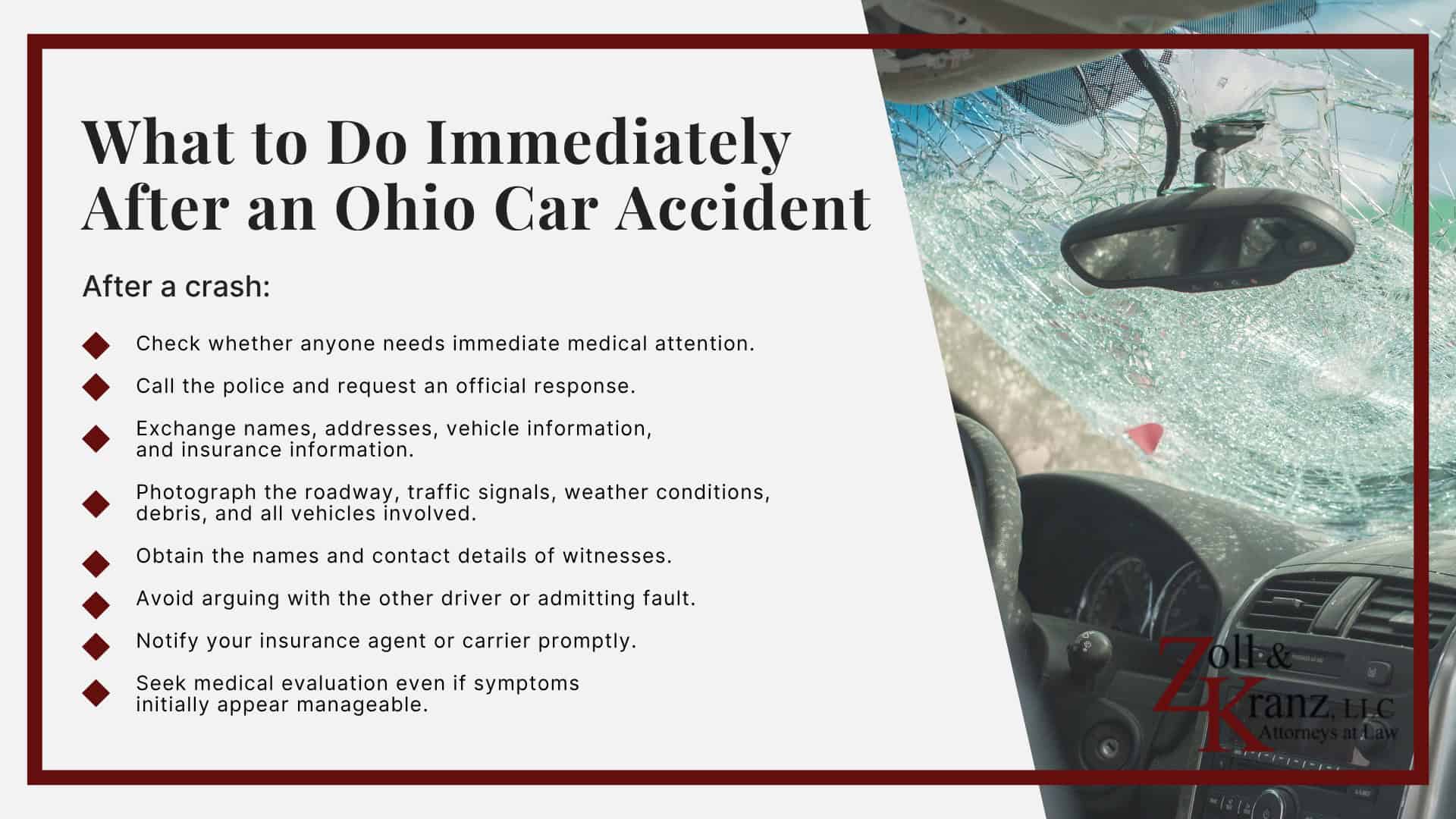 What to Do Immediately After an Ohio Car Accident